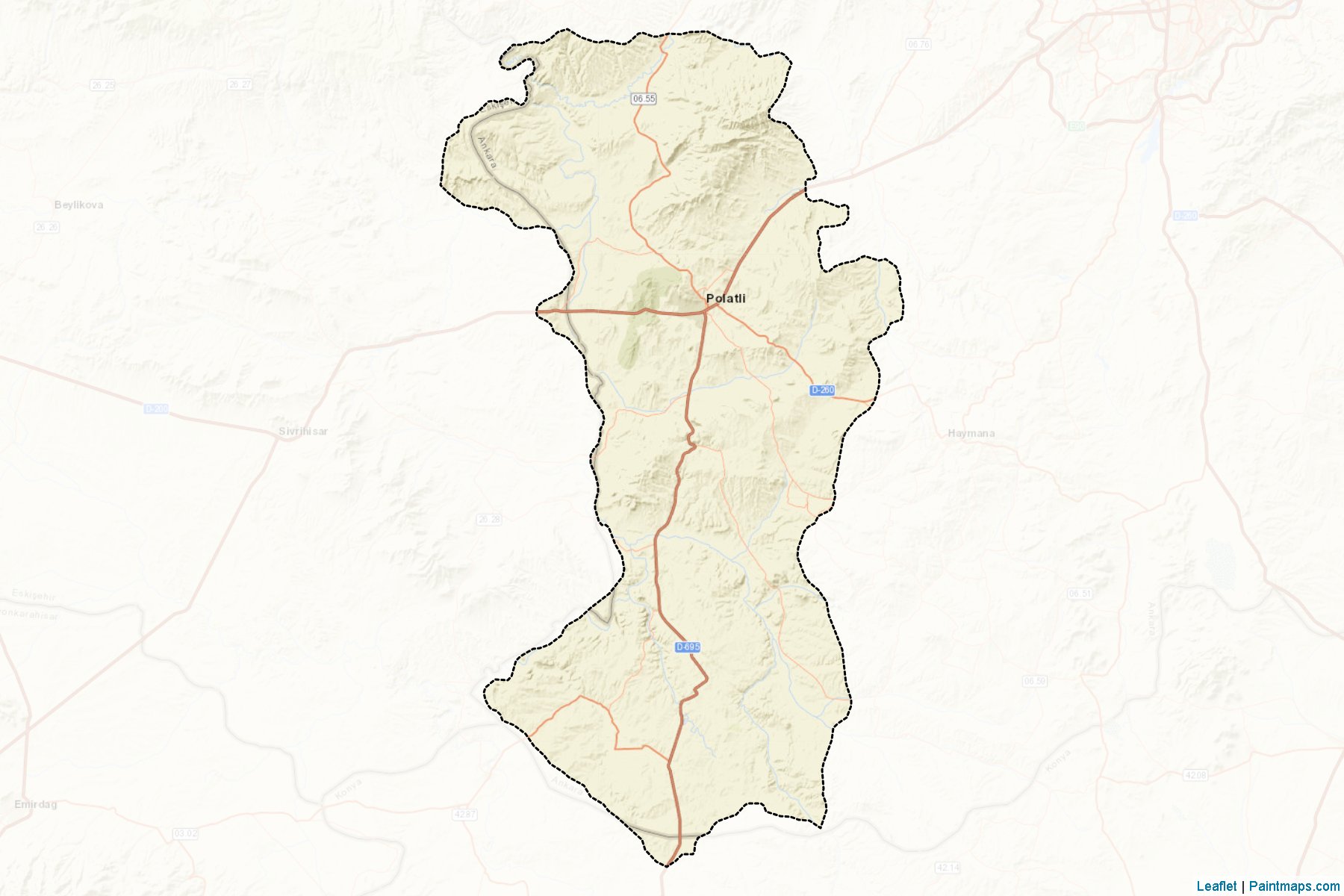 Polatli (Ankara Province) Map Cropping Samples-2