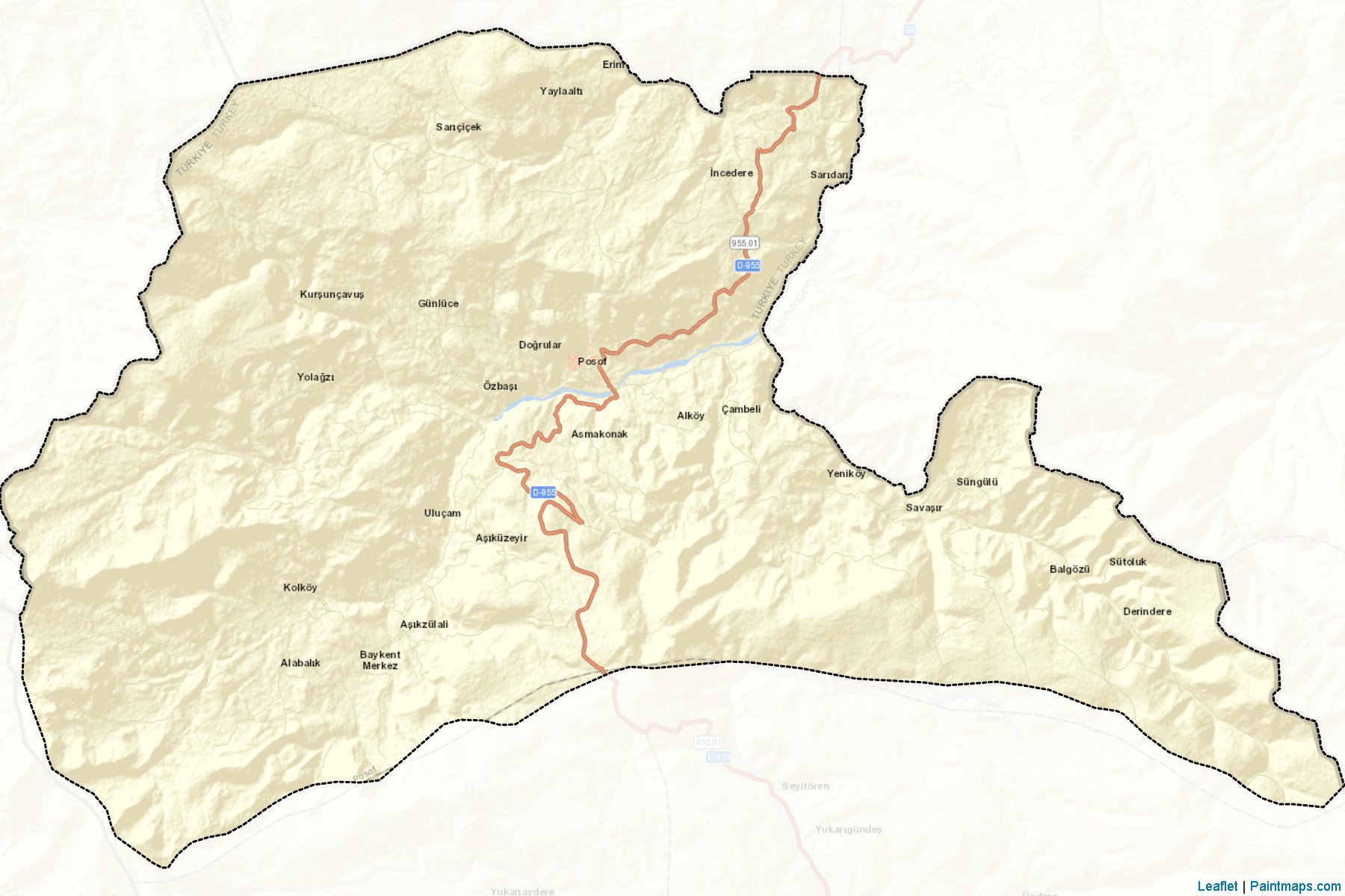 Posof (Ardahan) Map Cropping Samples-2