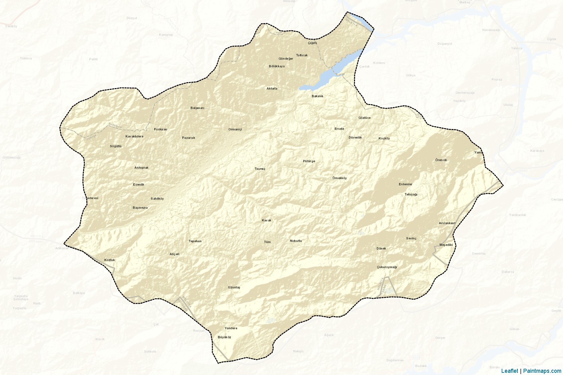 Pütürge (Malatya) Haritası Örnekleri-2