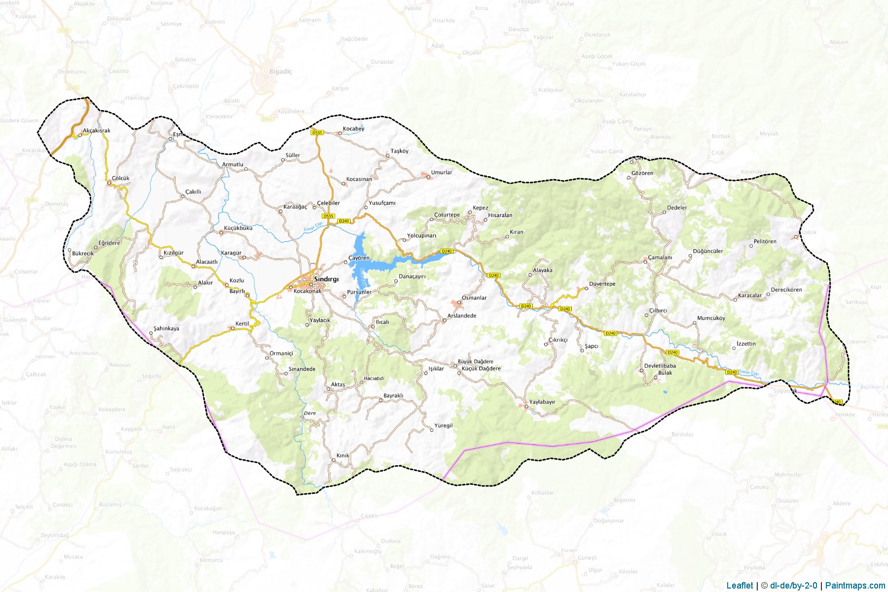 Sindirgi (Balikesir) Map Cropping Samples-1