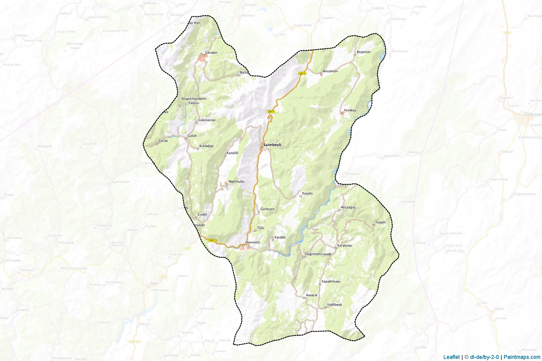 Saimbeyli (Adana) Map Cropping Samples-1