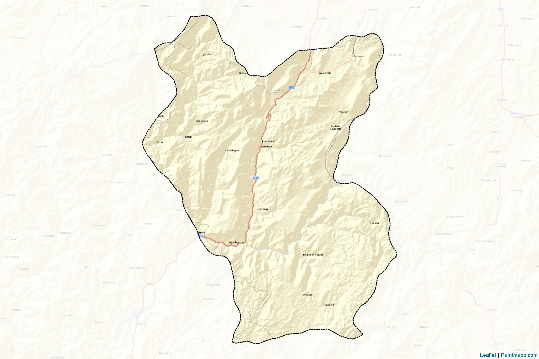 Muestras de recorte de mapas Saimbeyli (Adana)-2