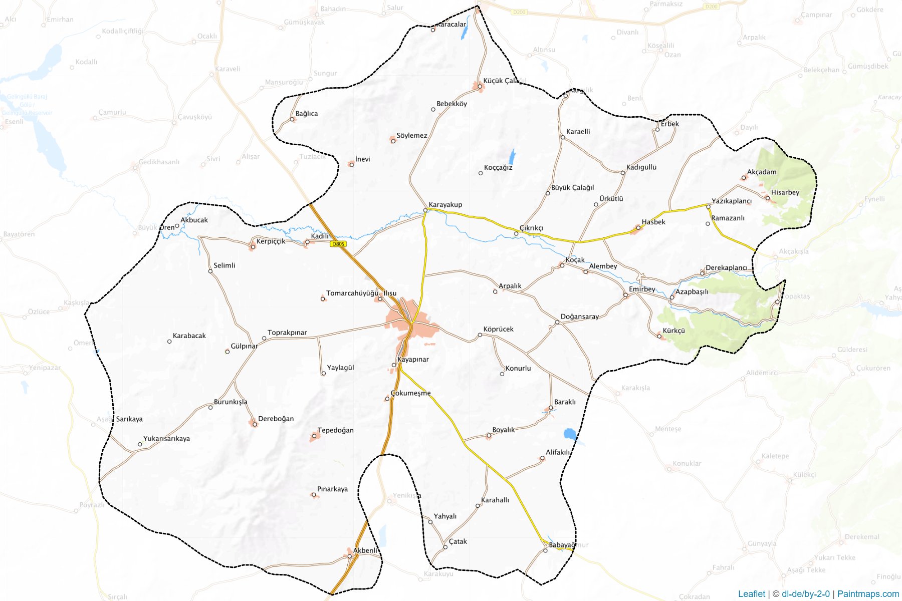 Sarıkaya (Yozgat) Haritası Örnekleri-1