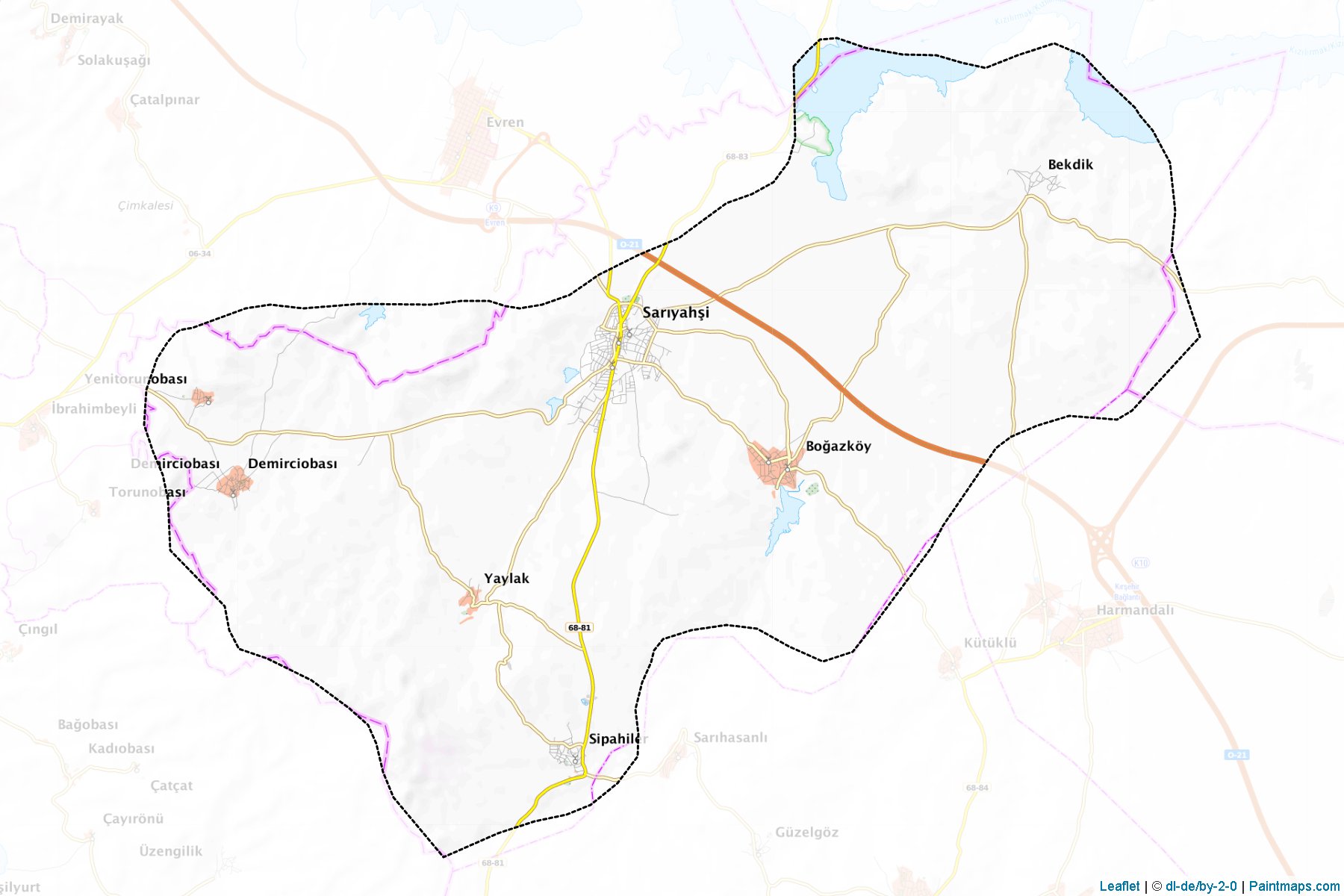 Sarıyahşi (Aksaray) Map Cropping Samples-1