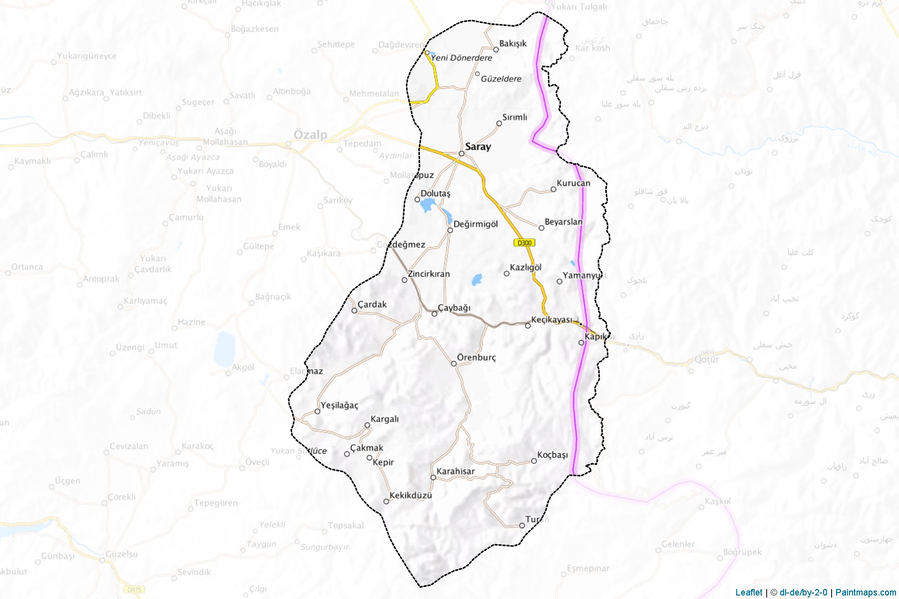 Muestras de recorte de mapas Saray (Van)-1