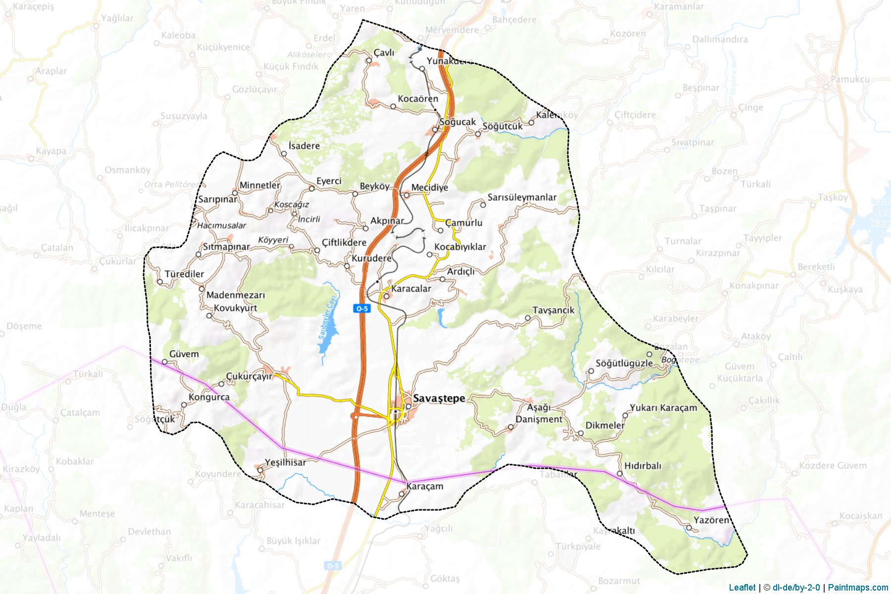 Savastepe (Balikesir) Map Cropping Samples-1