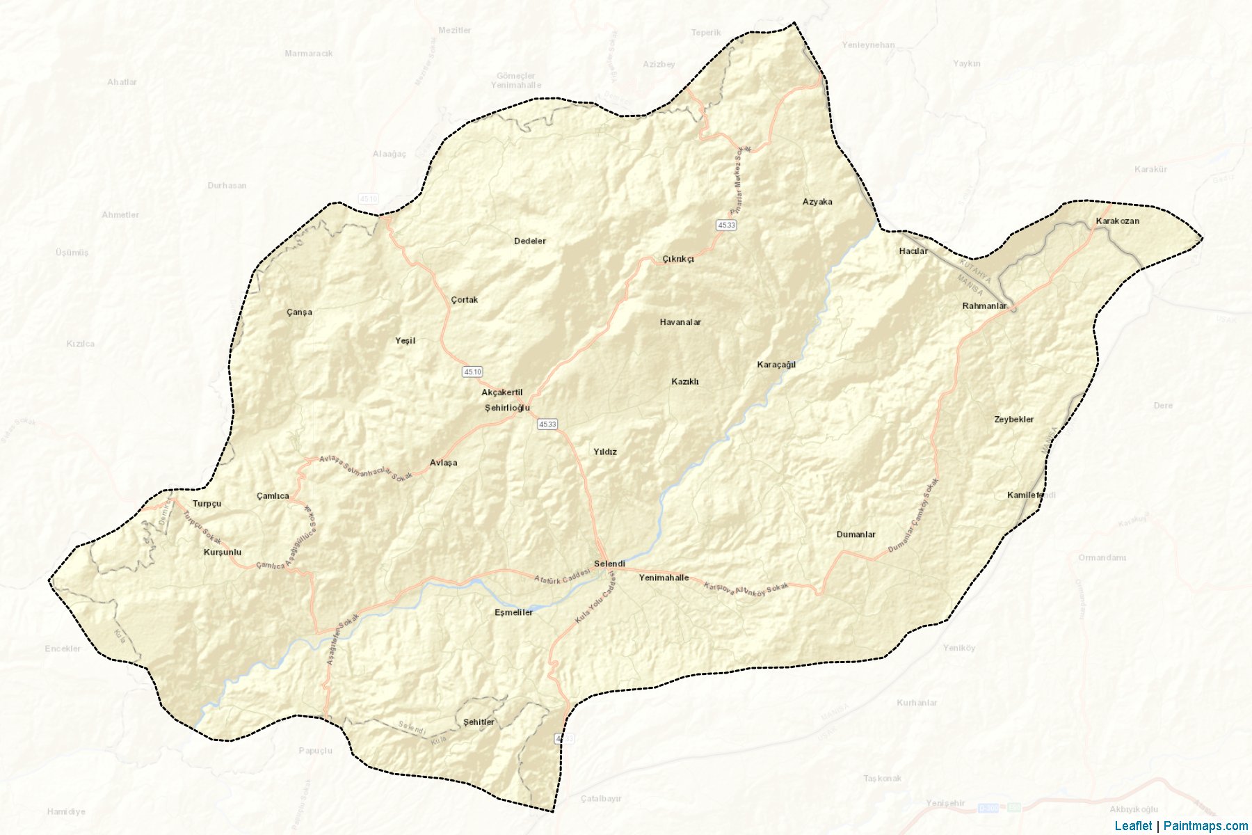 Muestras de recorte de mapas Selendi (Manisa)-2