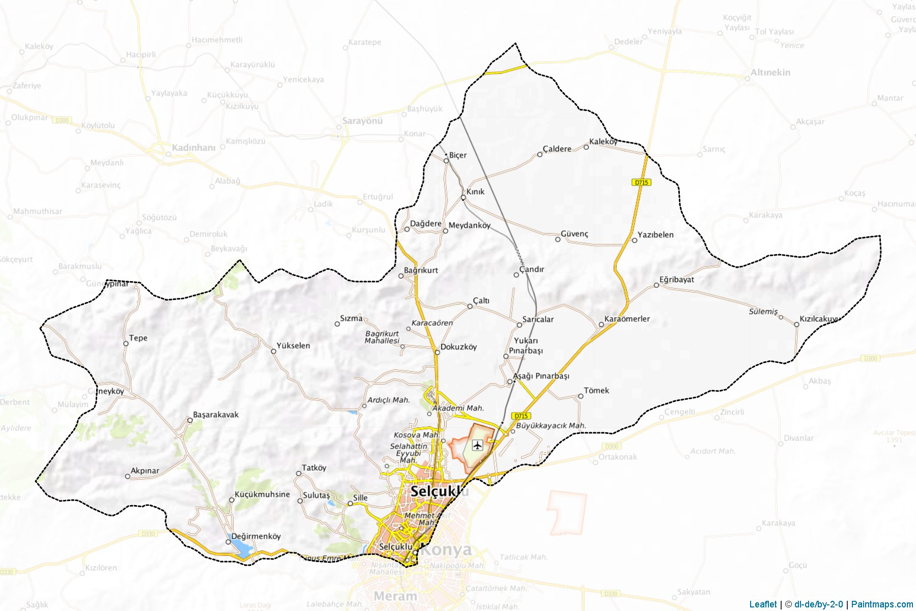 Selçuklu (Konya) Haritası Örnekleri-1