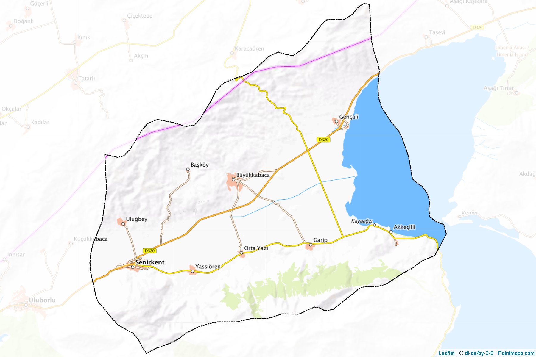 Senirkent (Isparta) Map Cropping Samples-1