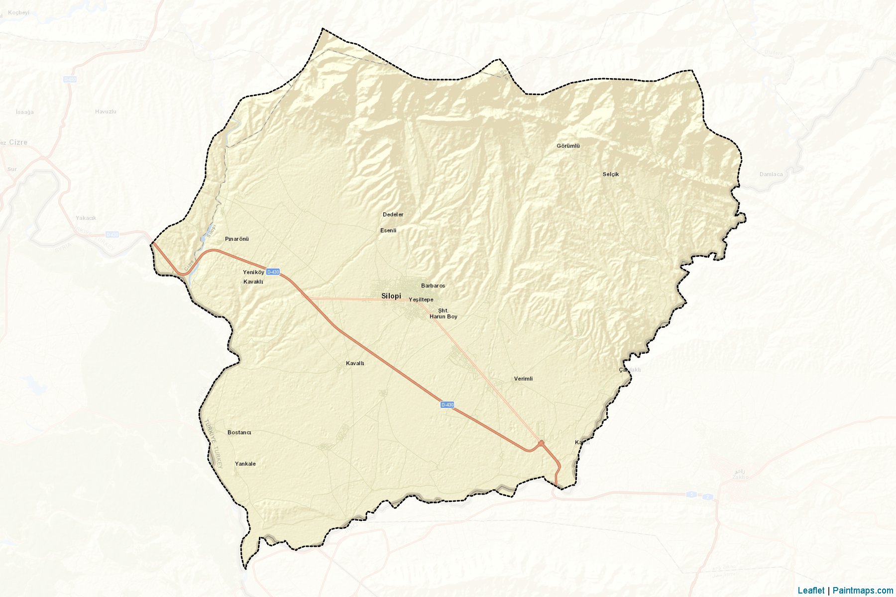 Silopi (Şırnak) Haritası Örnekleri-2