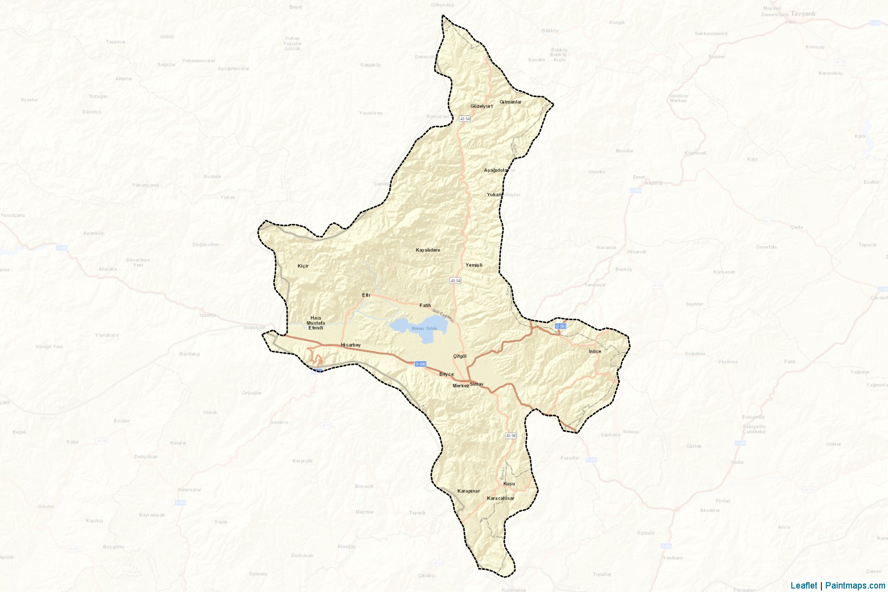 Simav (Kutahya) Map Cropping Samples-2