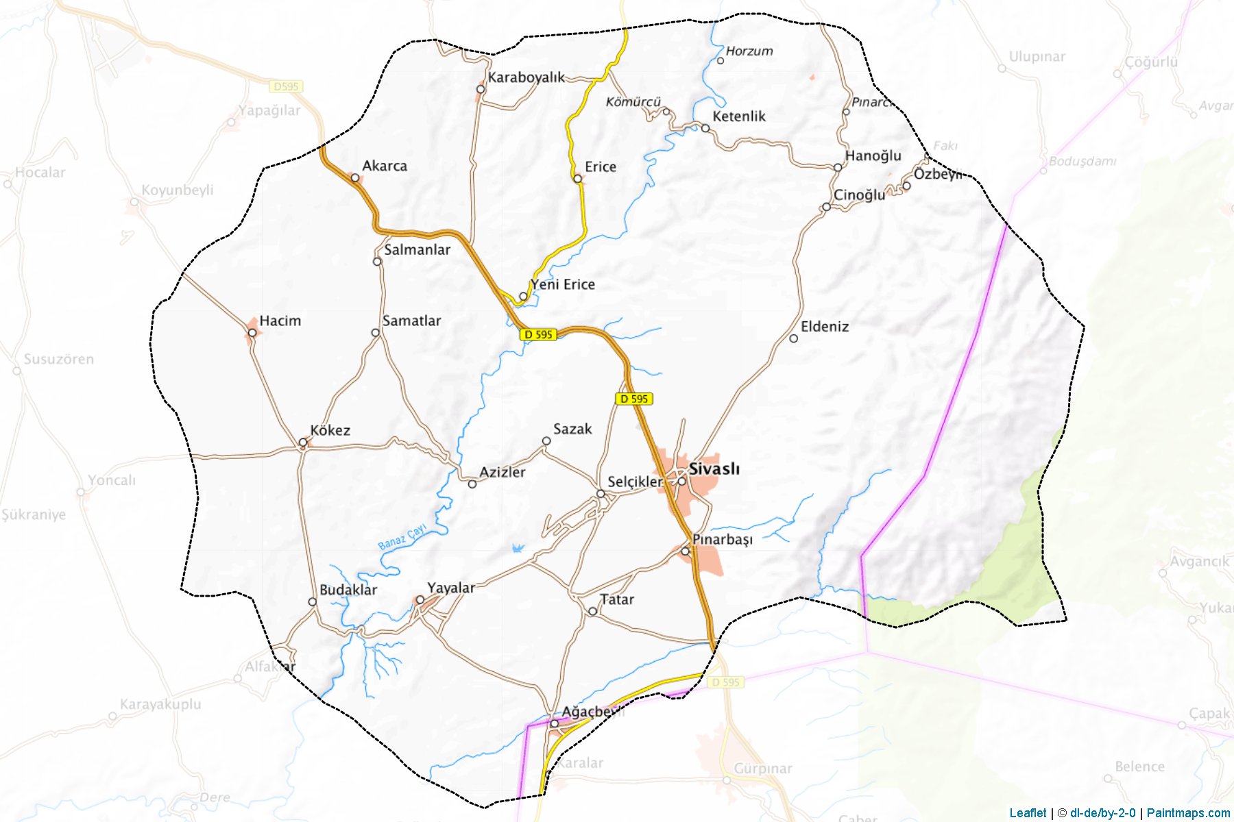 Sivasli (Usak) Map Cropping Samples-1