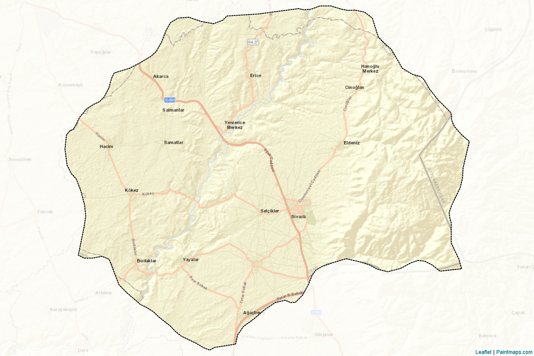 Sivasli (Usak) Map Cropping Samples-2