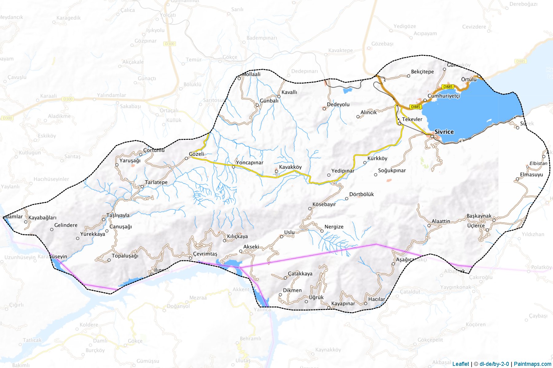 Muestras de recorte de mapas Sivrice (Elazig)-1