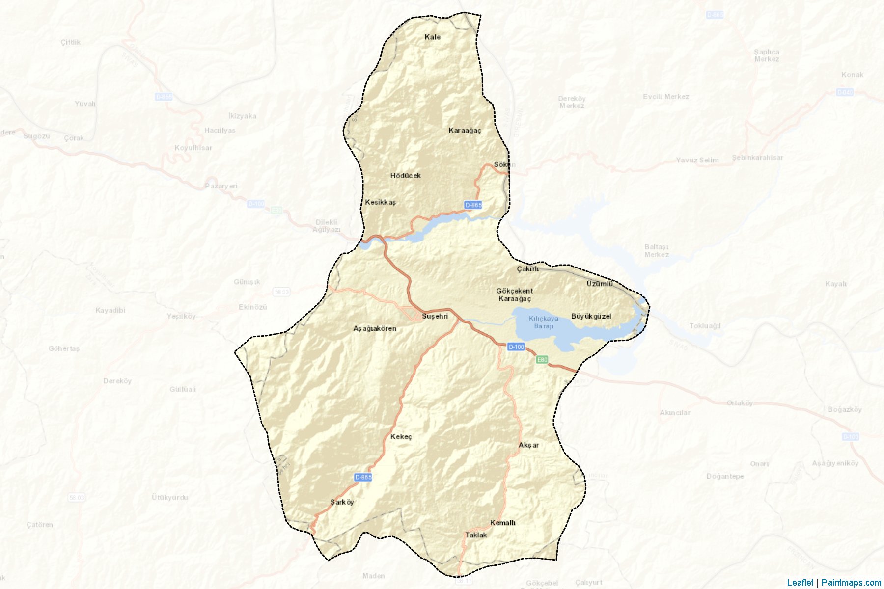 Susehri (Sivas) Map Cropping Samples-2