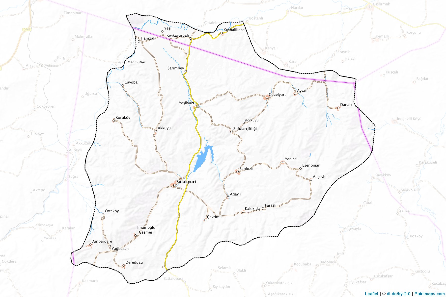 Muestras de recorte de mapas Sulakyurt (Kirikkale)-1