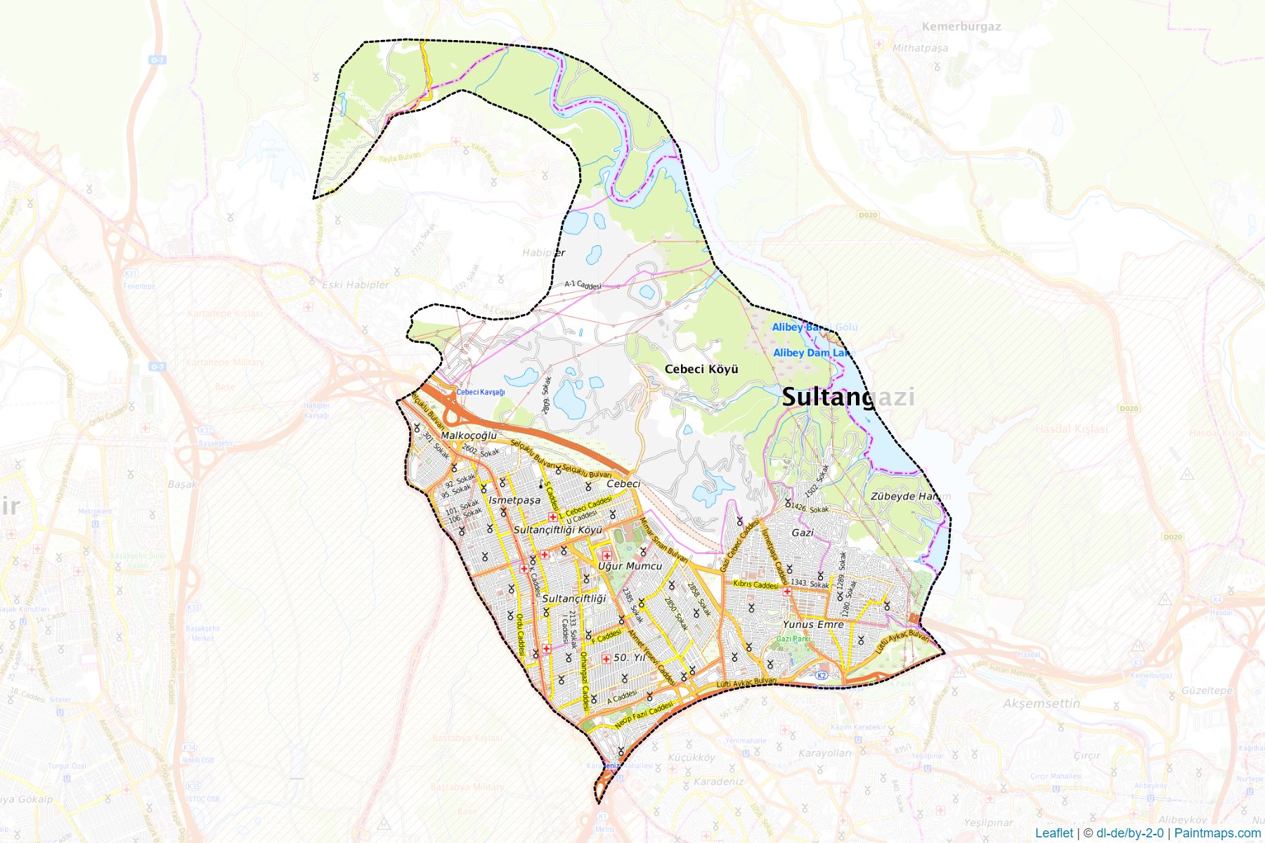 Sultangazi (Istanbul) Map Cropping Samples-1