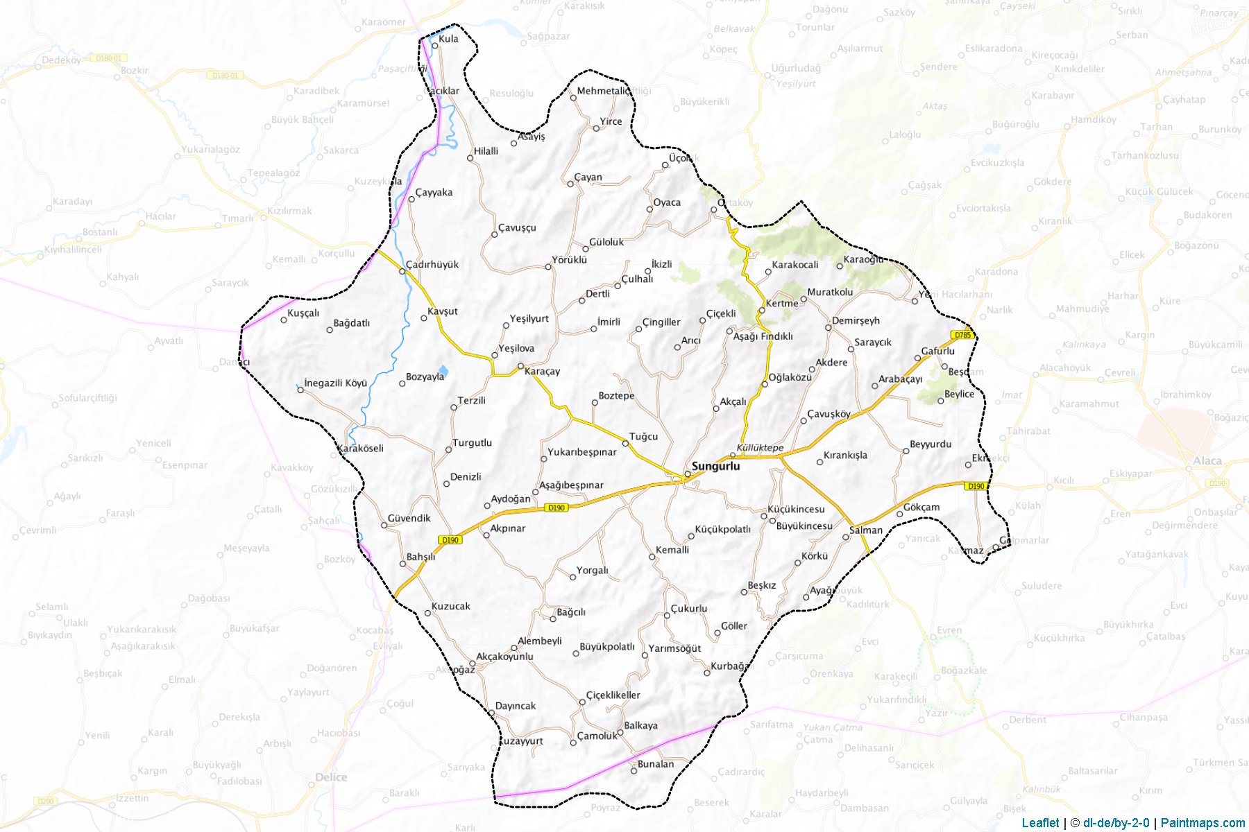 Sungurlu (Çorum) Haritası Örnekleri-1