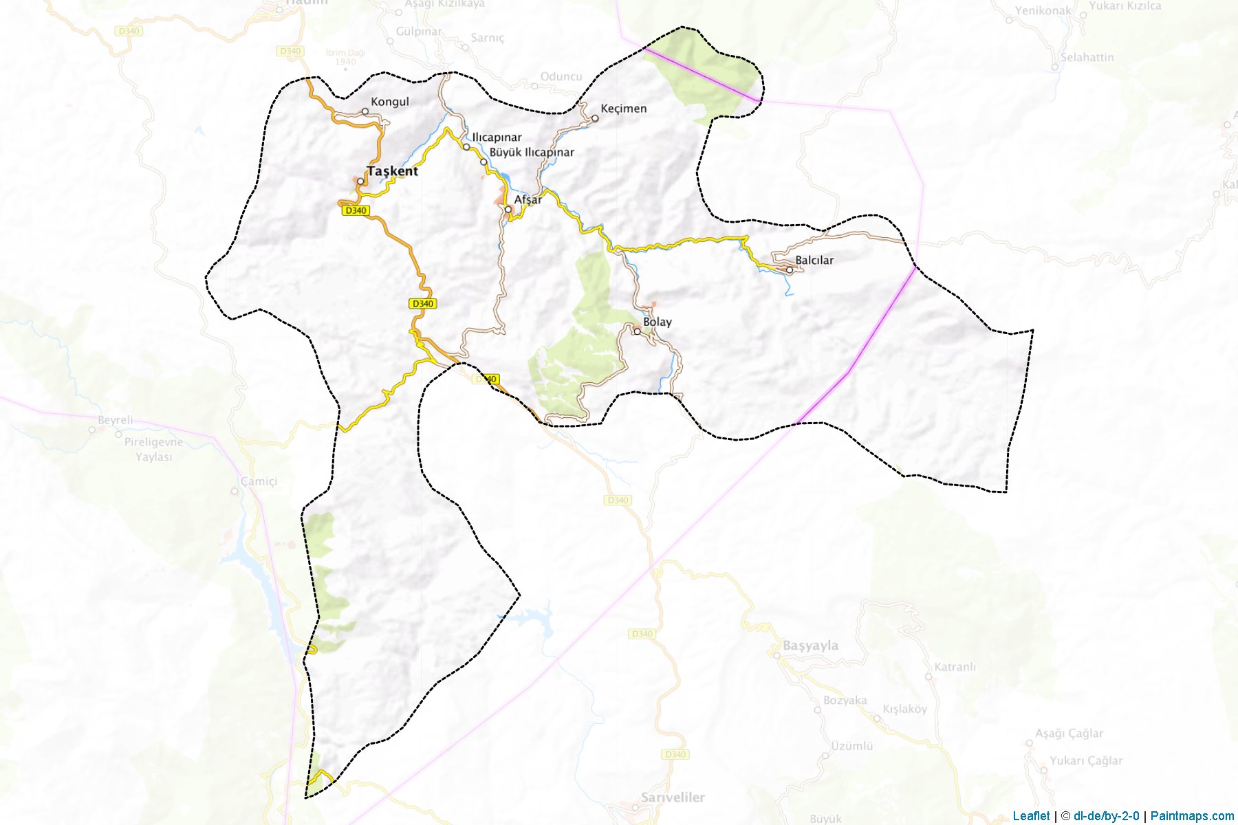 Taskent (Konya) Map Cropping Samples-1