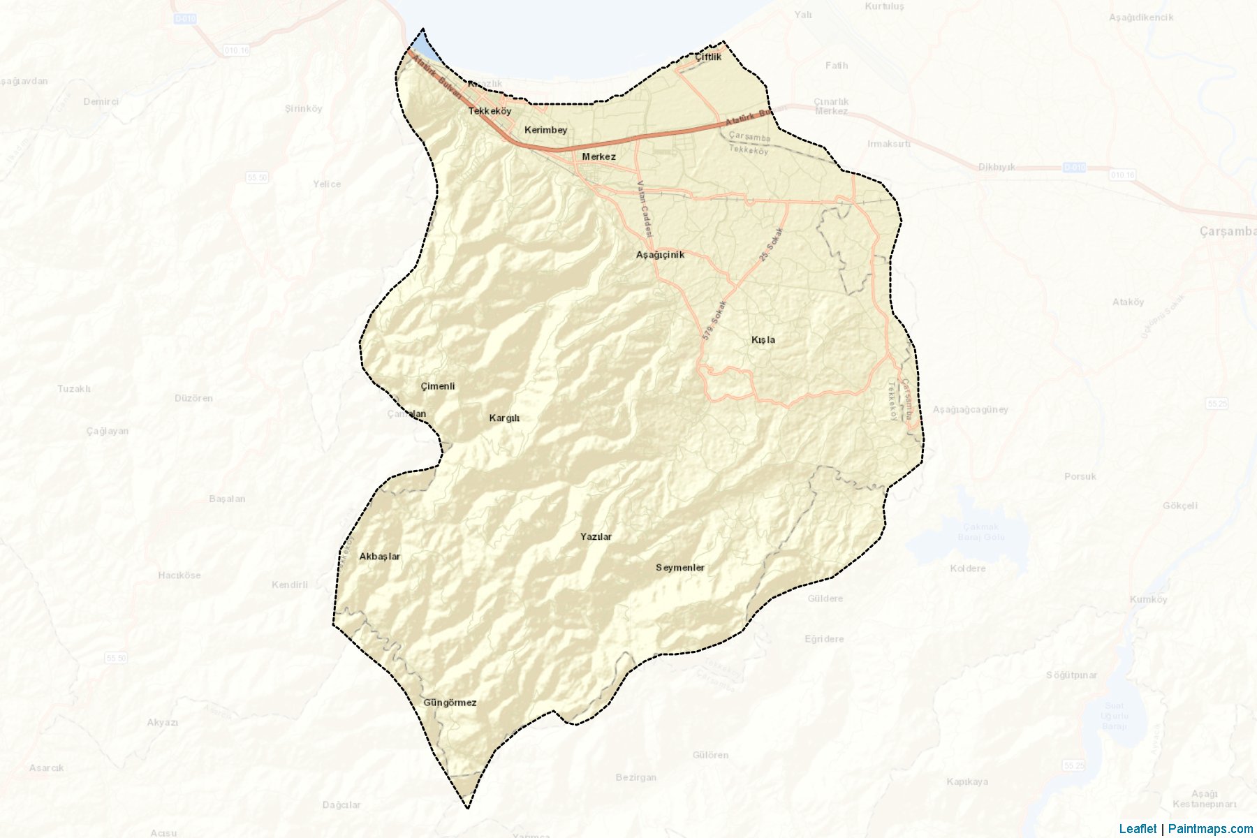 Muestras de recorte de mapas Tekkeköy (Samsun)-2