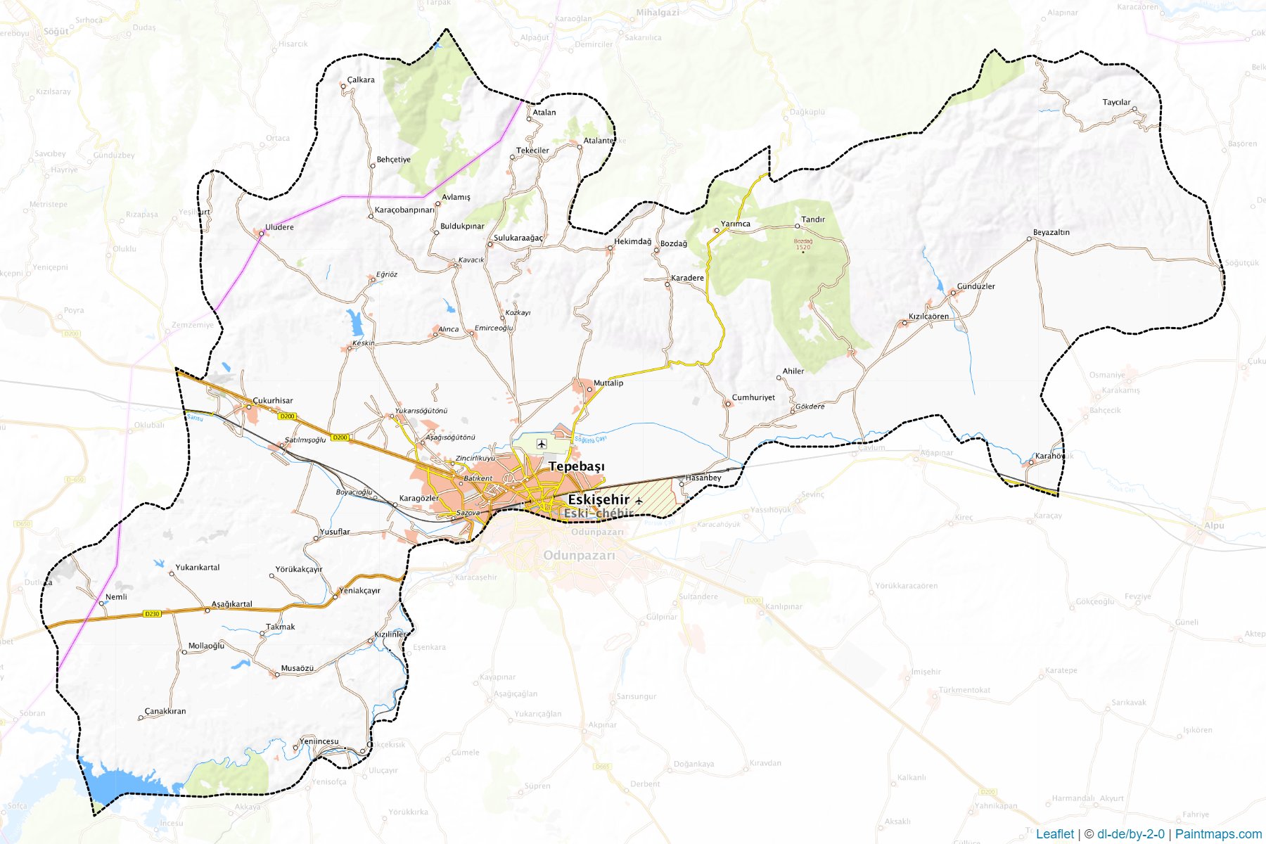 Tepebaşı (Eskişehir) Haritası Örnekleri-1