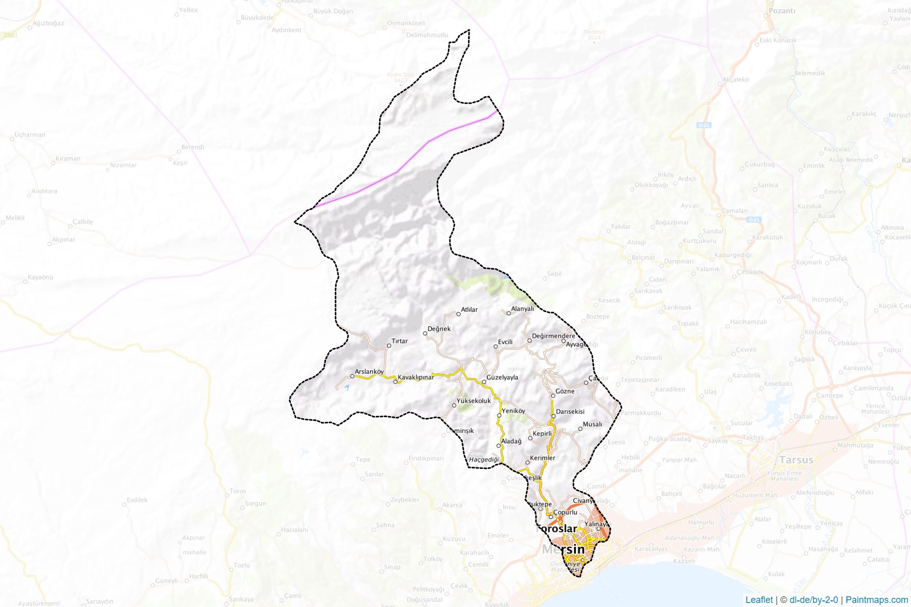 Toroslar (Mersin) Map Cropping Samples-1