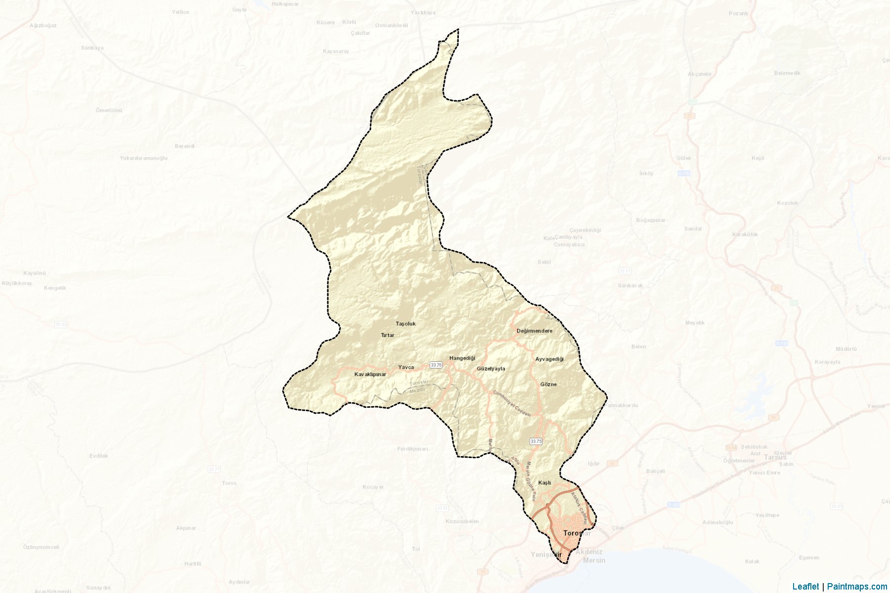 Toroslar (Mersin) Map Cropping Samples-2