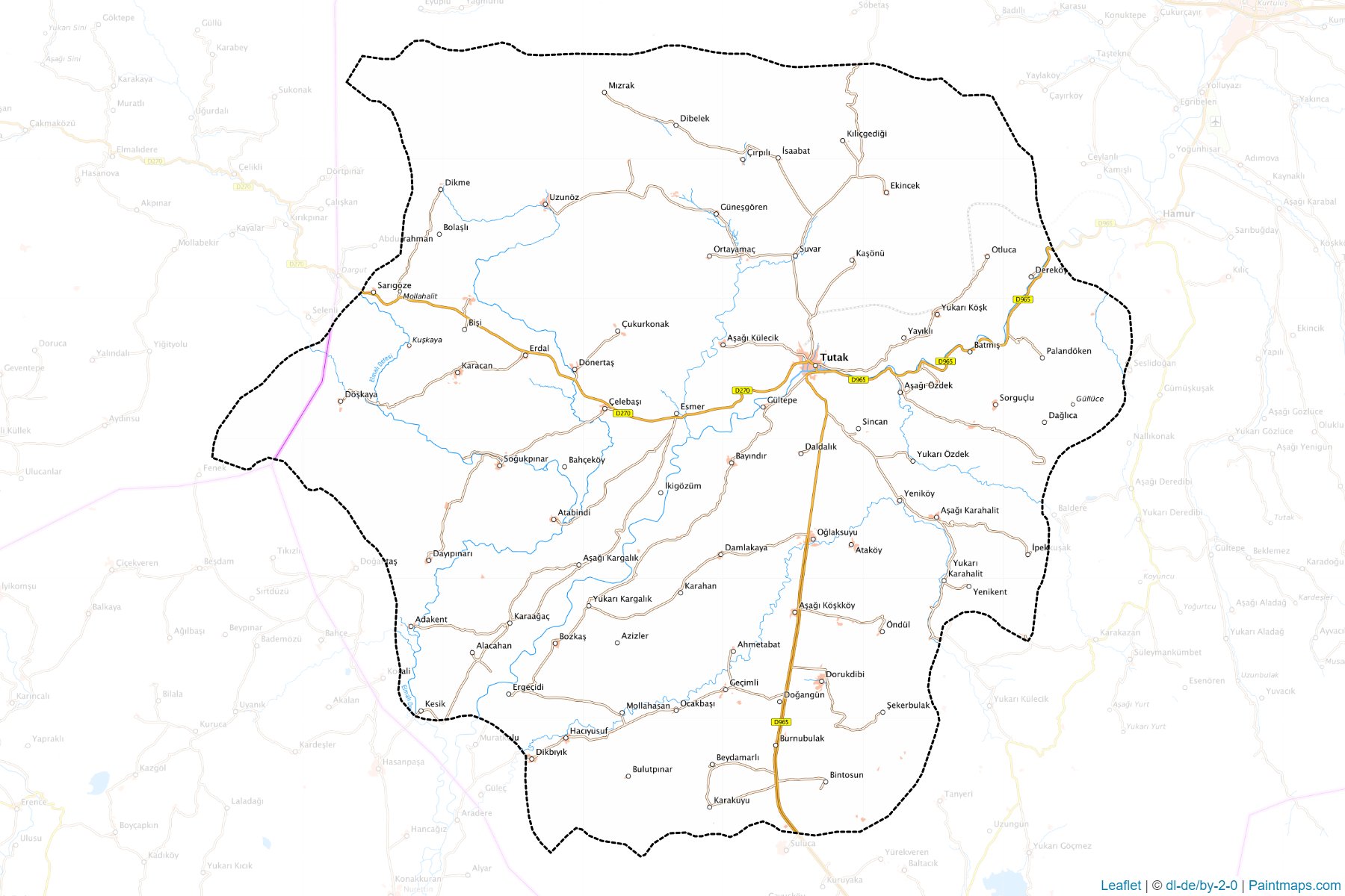 Muestras de recorte de mapas Tutak (Agri)-1