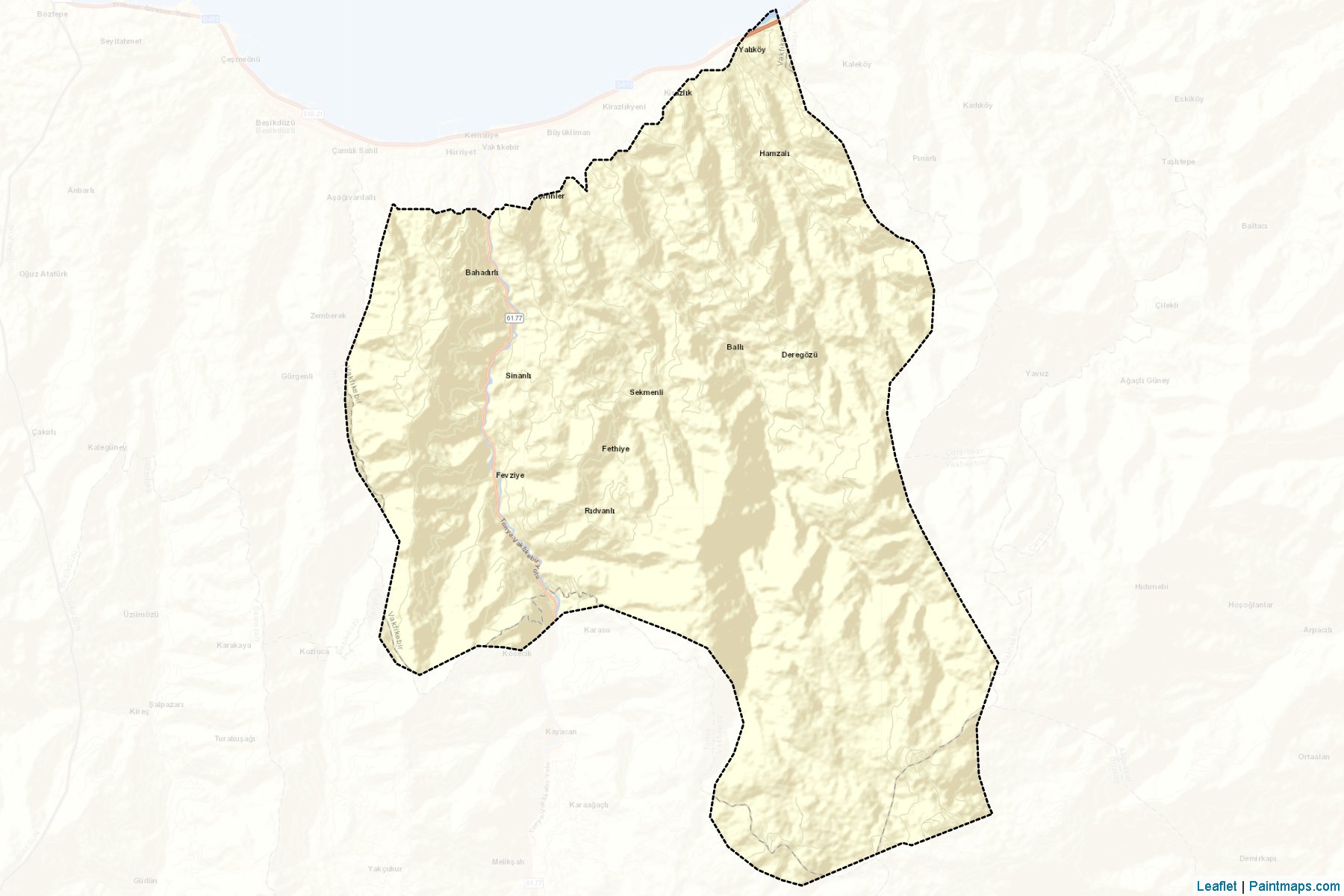 Muestras de recorte de mapas Vakfıkebir (Trabzon)-2