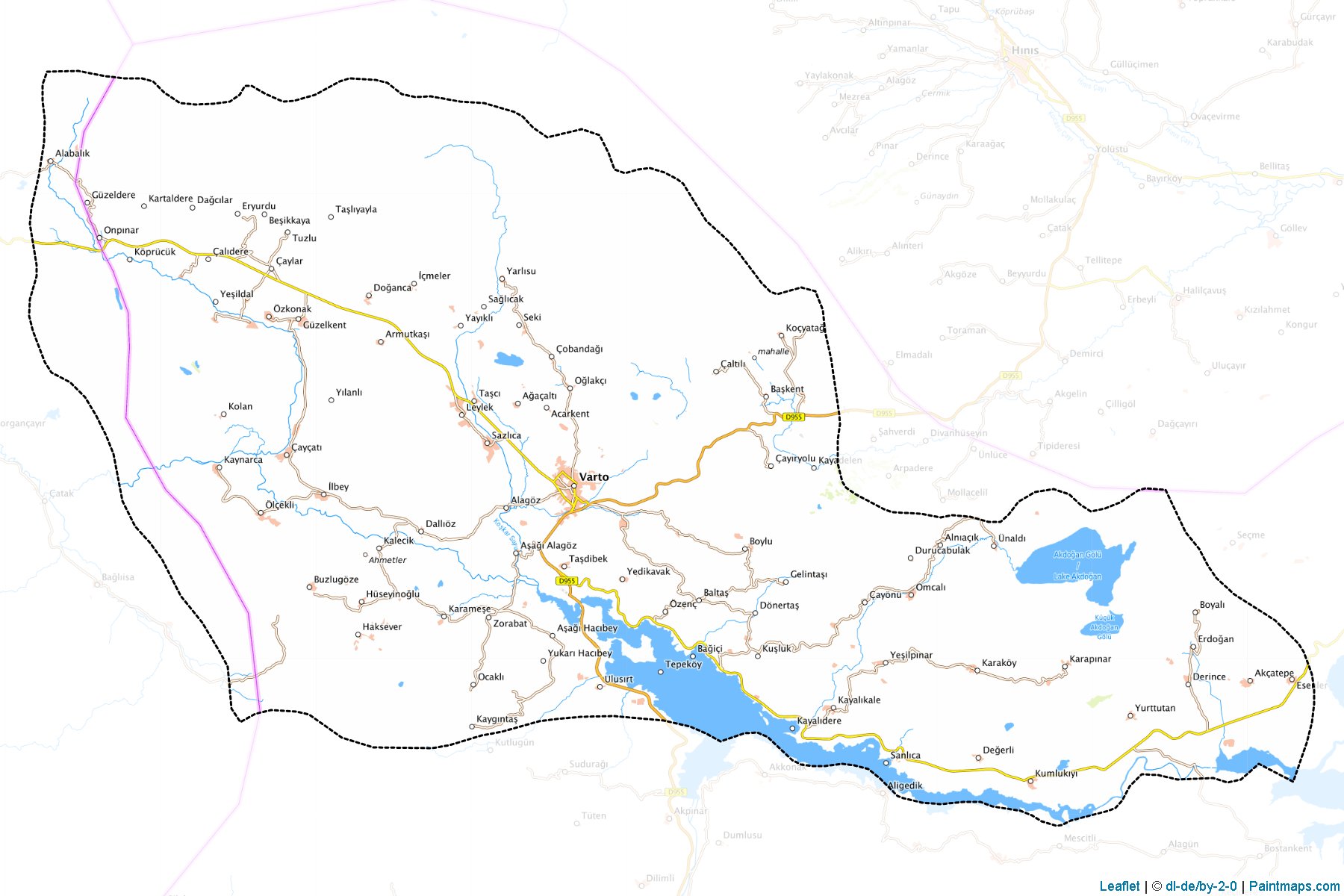 Muestras de recorte de mapas Varto (Mus)-1