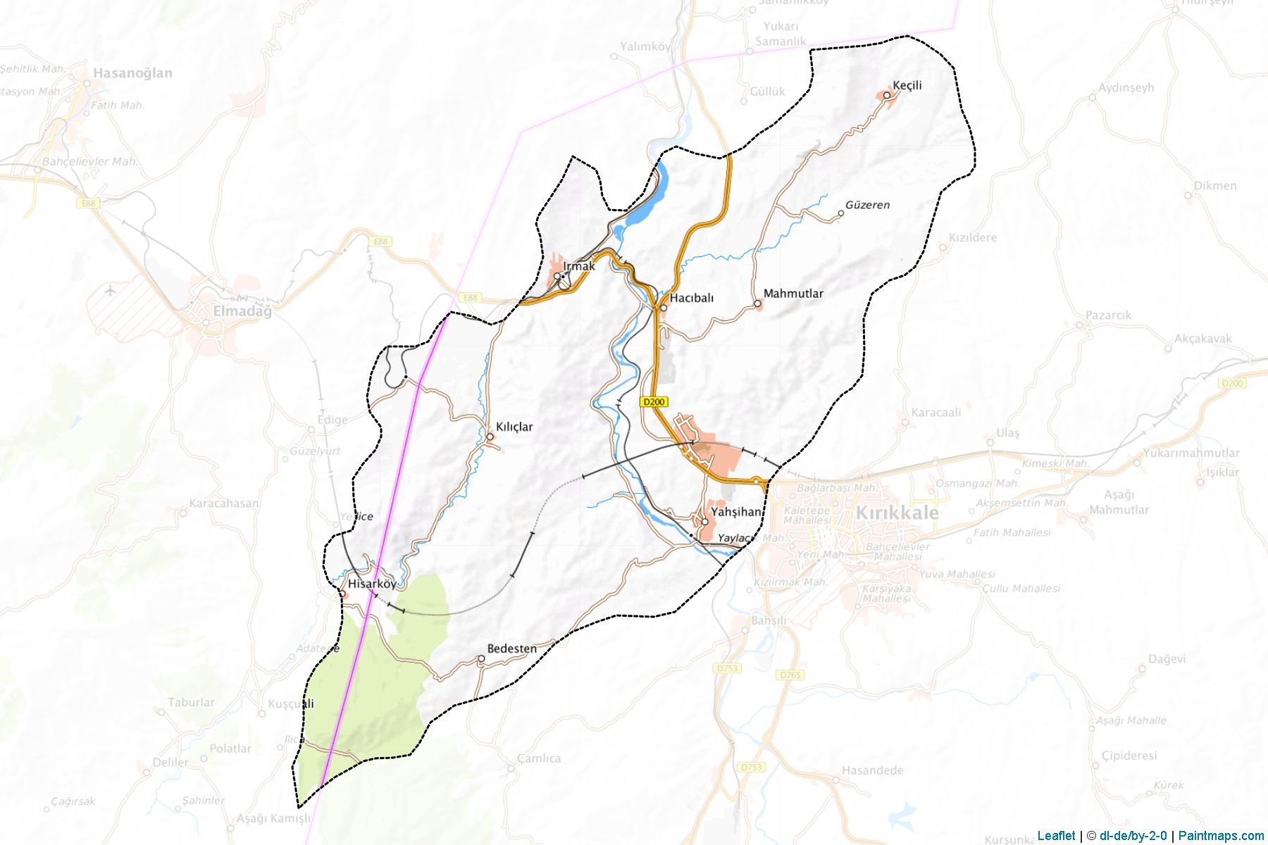 Yahşihan (Kinkkale) Map Cropping Samples-1