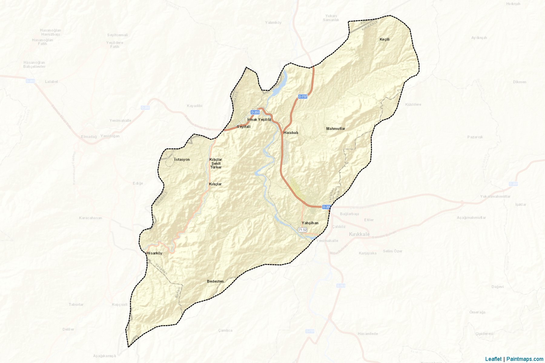 Yahşihan (Kinkkale) Map Cropping Samples-2