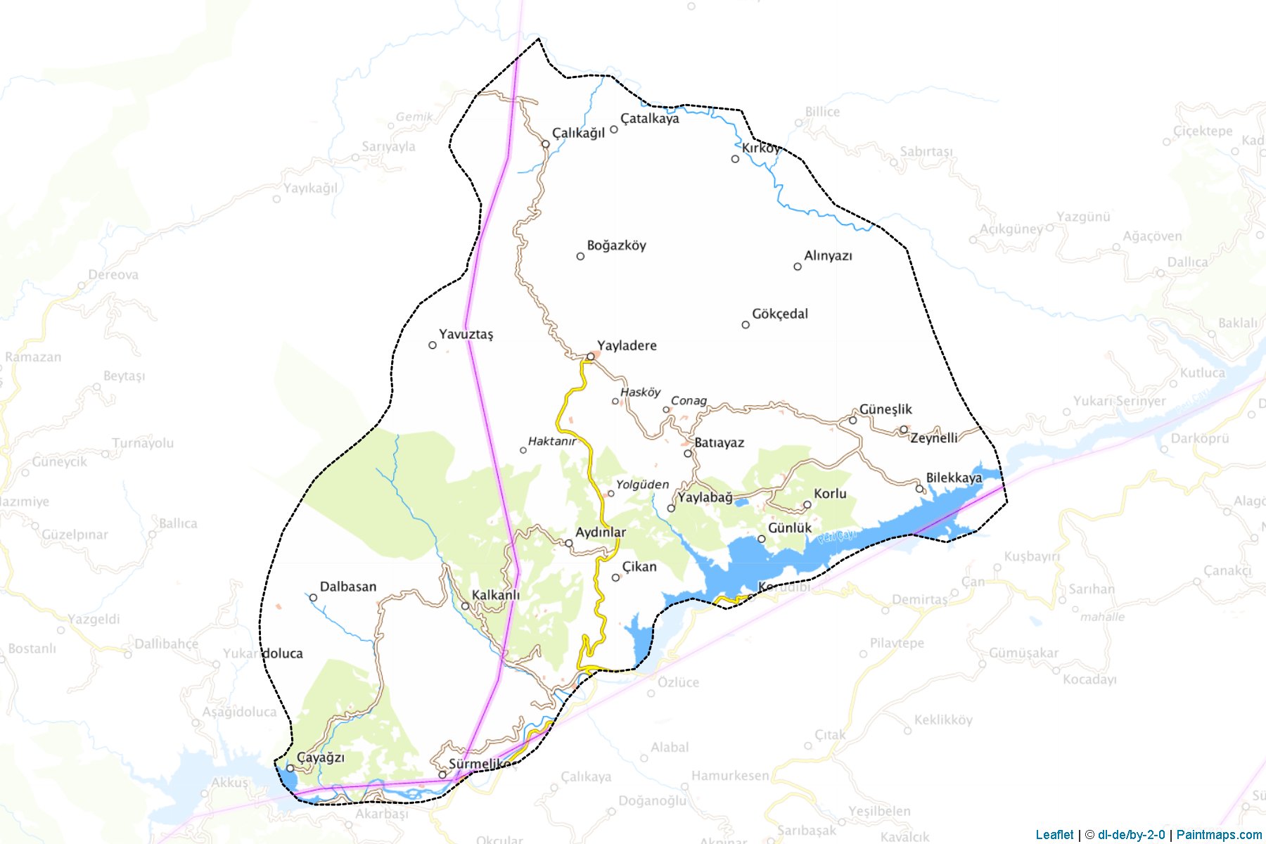 Yayladere (Bingol) Map Cropping Samples-1