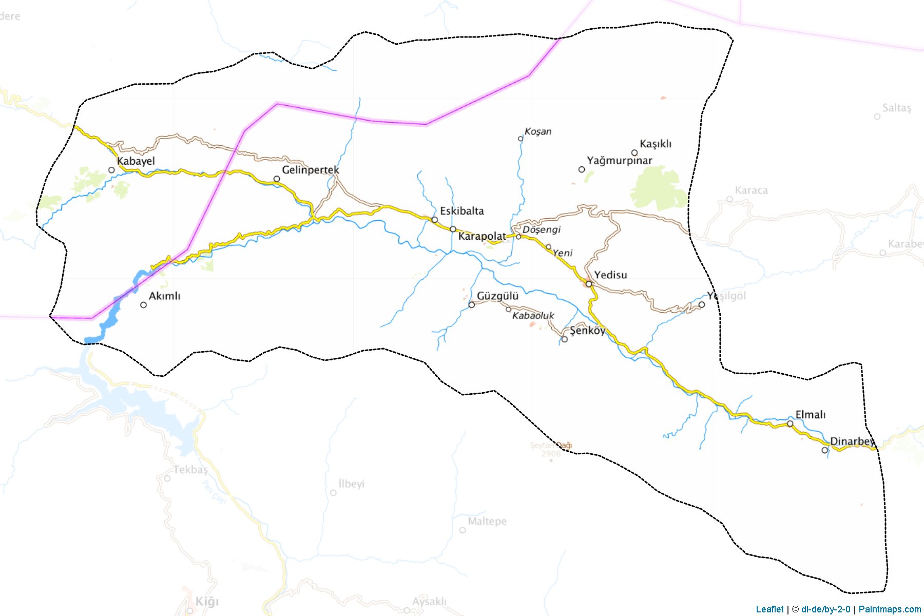 Yedisu (Bingol) Map Cropping Samples-1