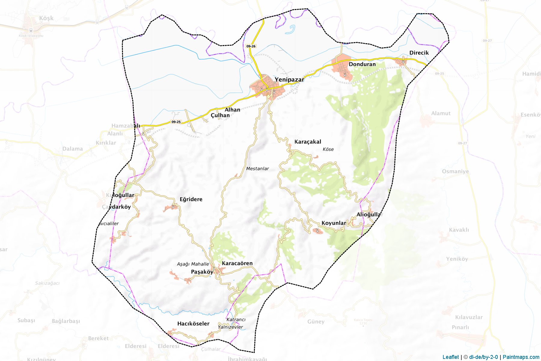 Yenipazar (Aydin) Map Cropping Samples-1