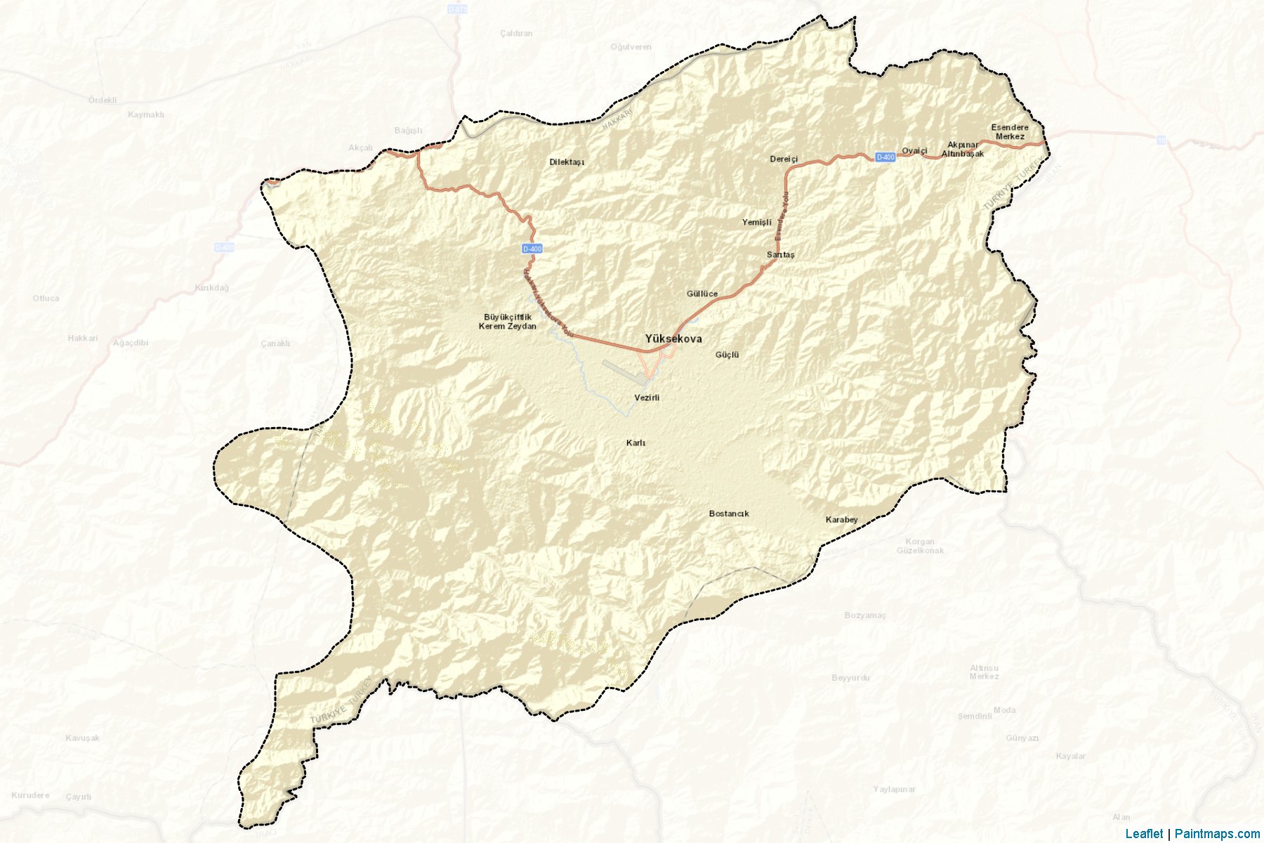 Yüksekova (Hakkari) Map Cropping Samples-2