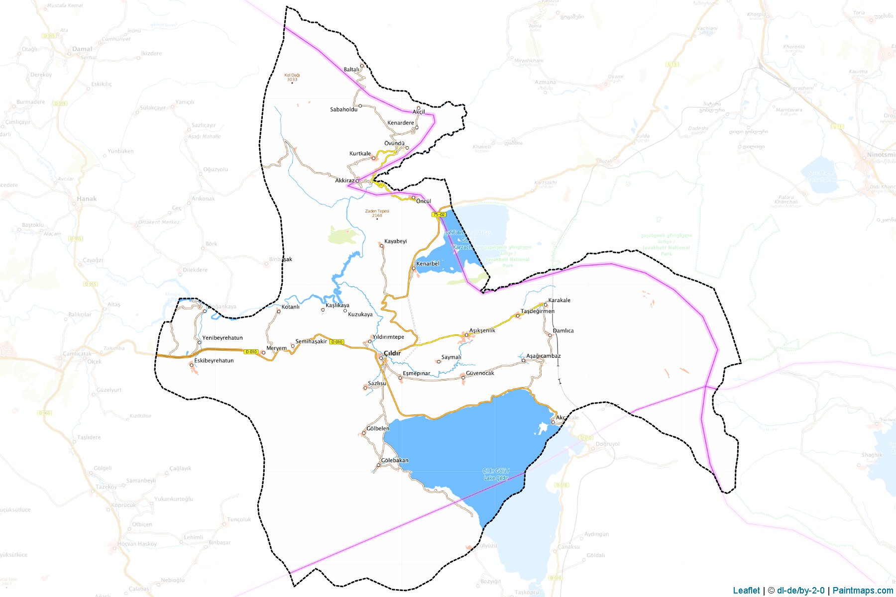 Muestras de recorte de mapas Çıldır (Ardahan)-1