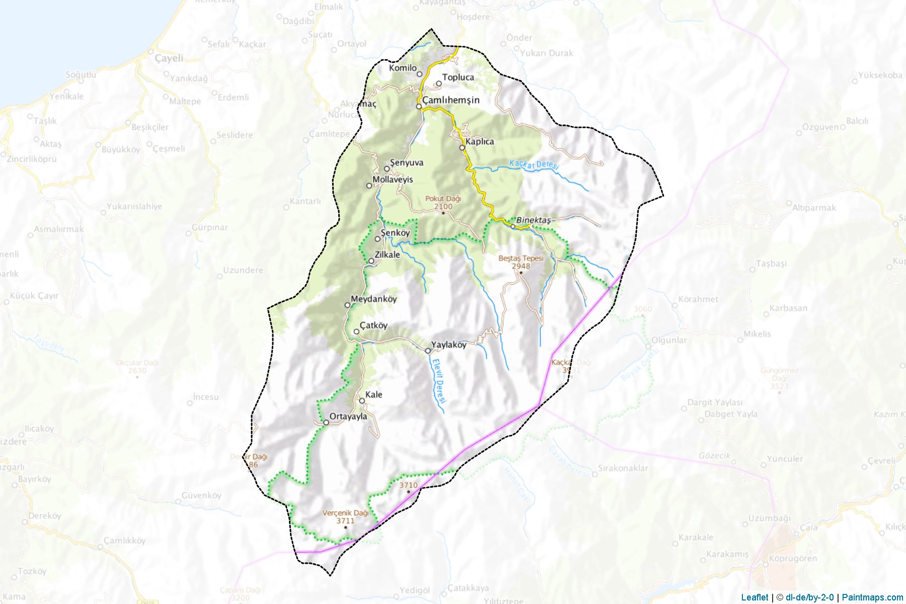 Çamlihemsin (Rize) Map Cropping Samples-1