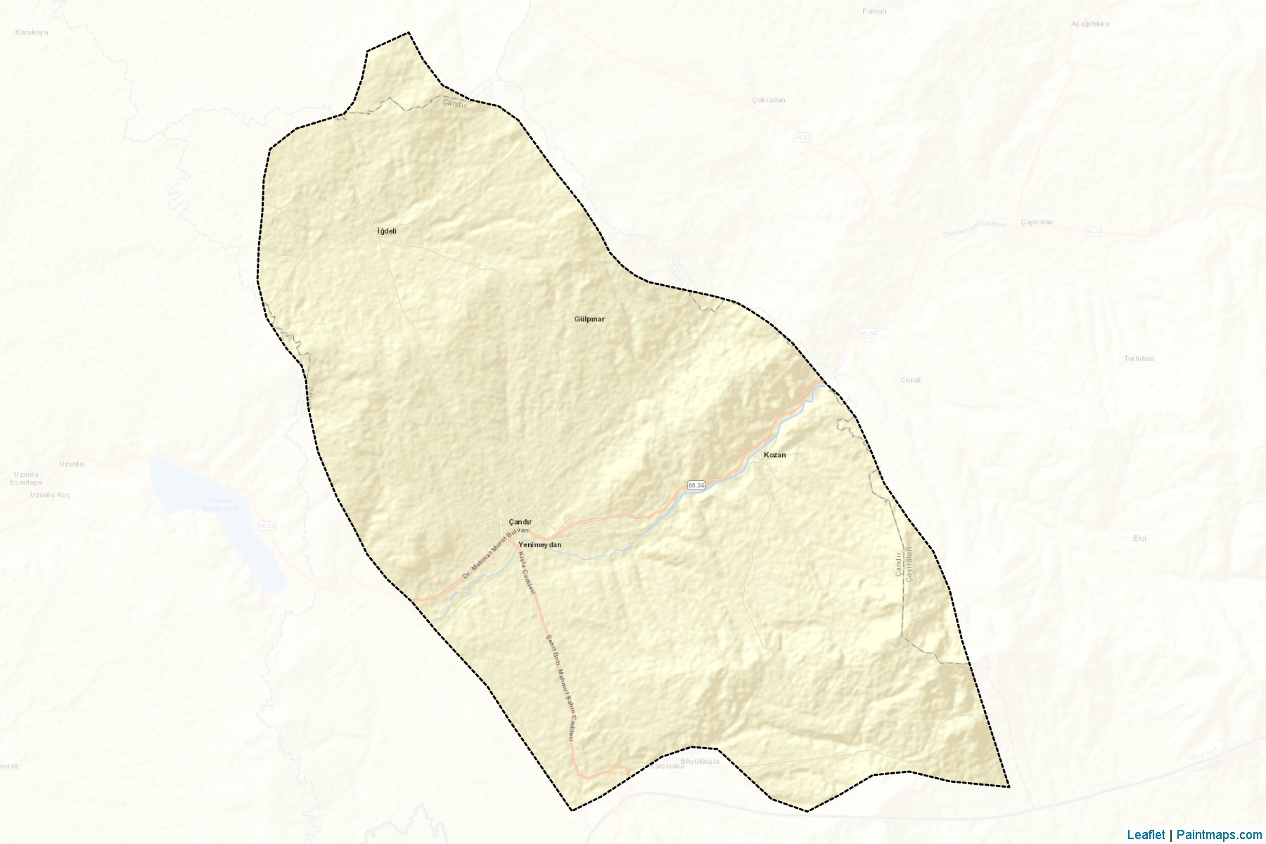 Muestras de recorte de mapas Çandır (Yozgat)-2