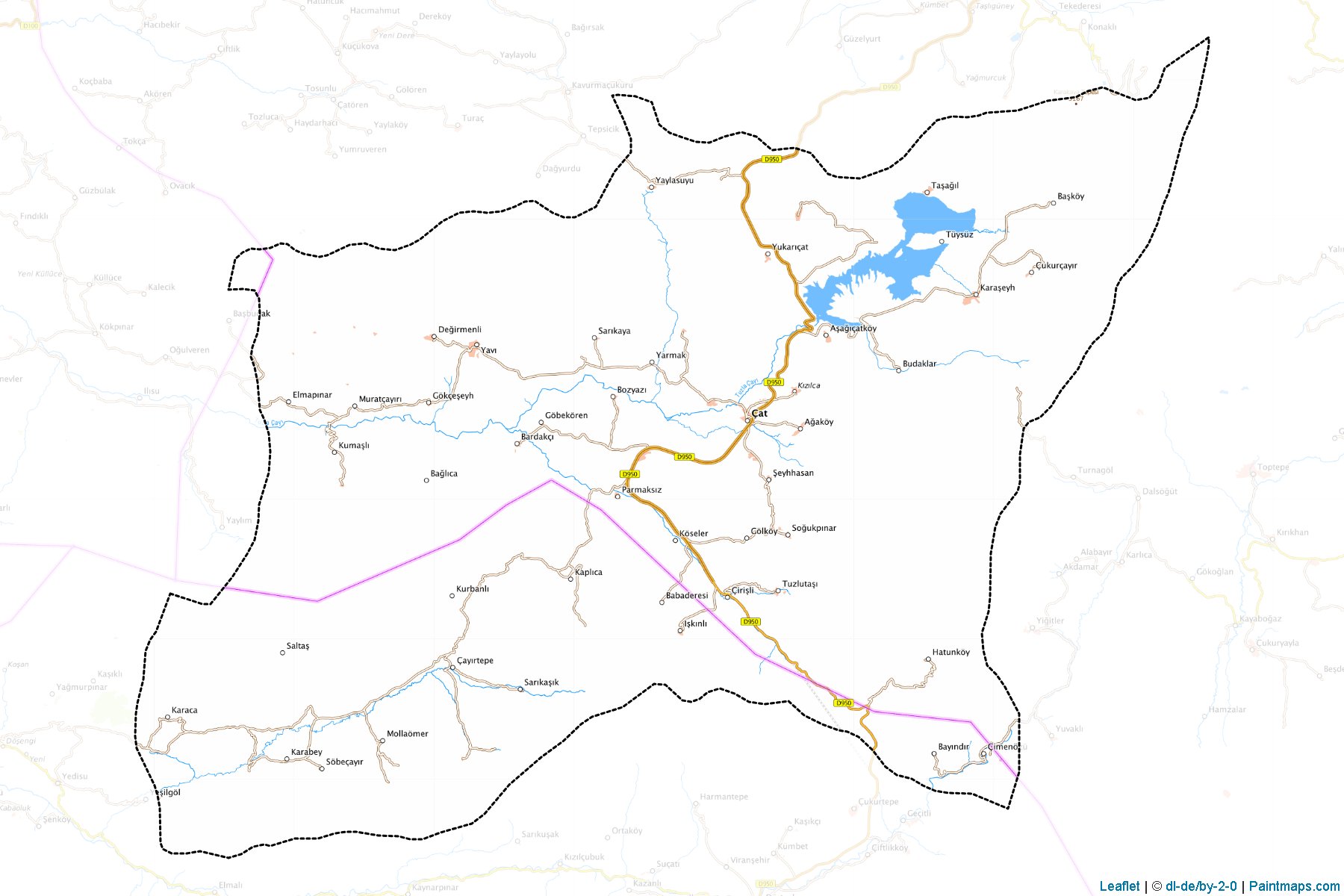 Çat (Erzurum) Map Cropping Samples-1