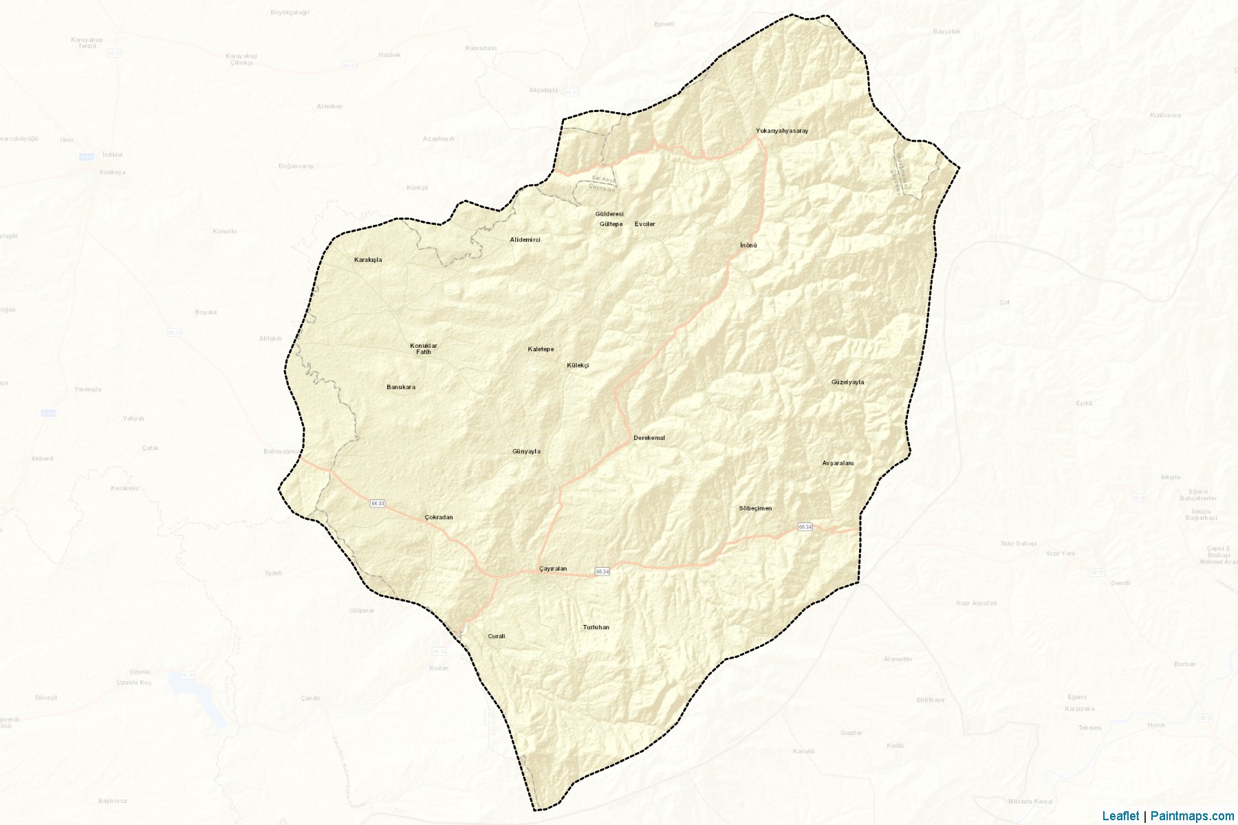 Muestras de recorte de mapas Çayıralan (Yozgat)-2