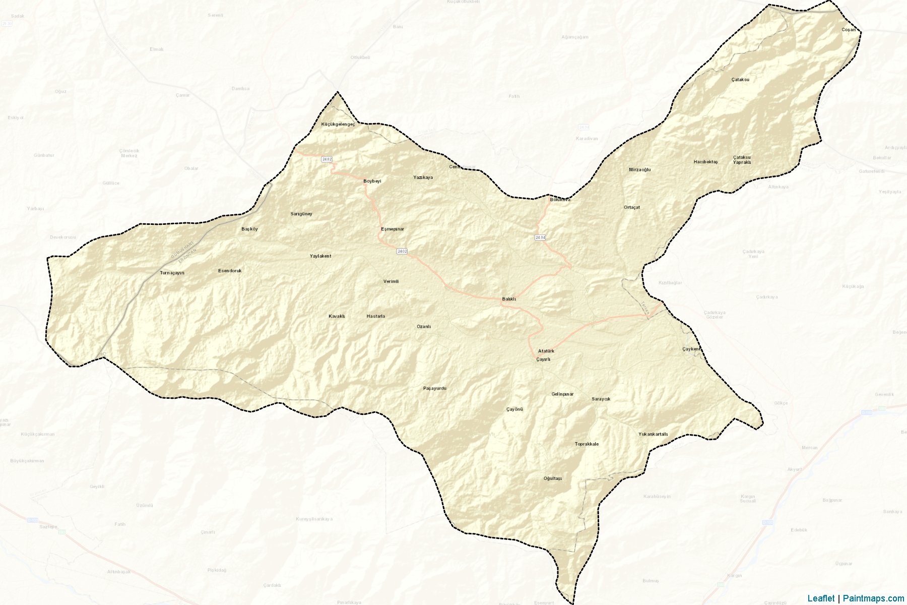 Çayırlı (Erzincan) Haritası Örnekleri-2