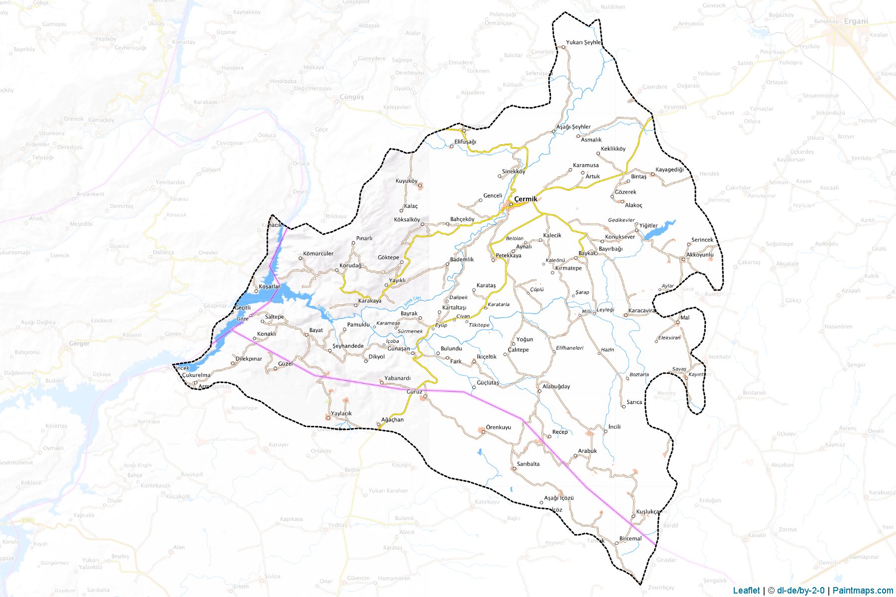 Çermik (Diyarbakir) Map Cropping Samples-1