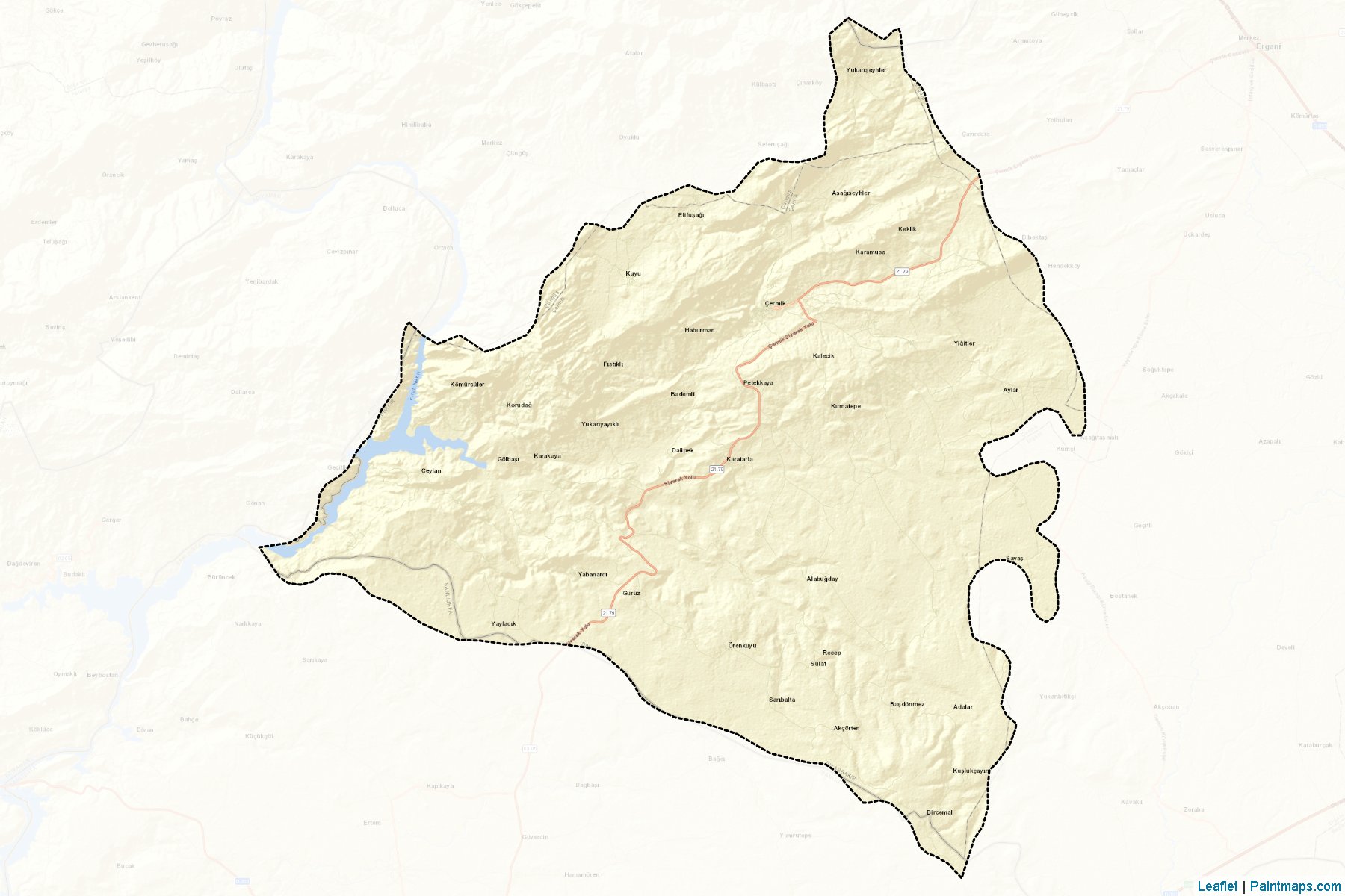 Çermik (Diyarbakir) Map Cropping Samples-2