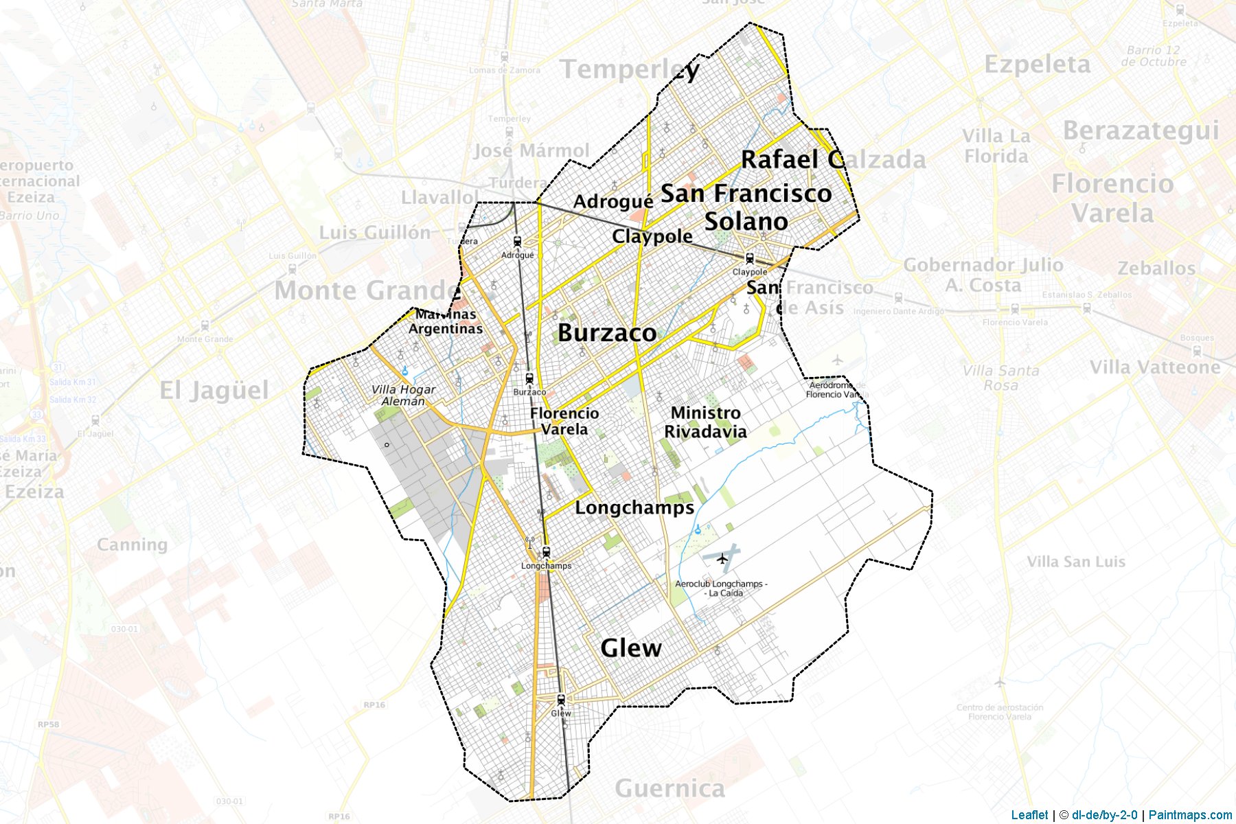 Muestras de recorte de mapas Almirante Brown (Buenos Aires)-1