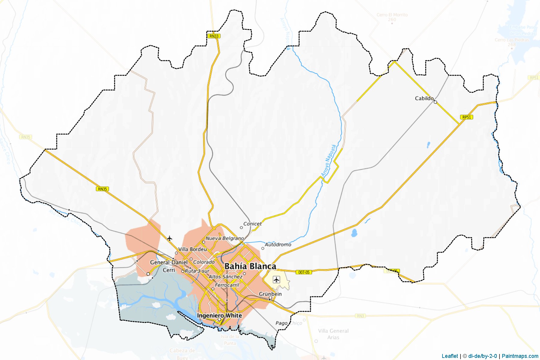 Muestras de recorte de mapas Bahia Blanca (Buenos Aires)-1