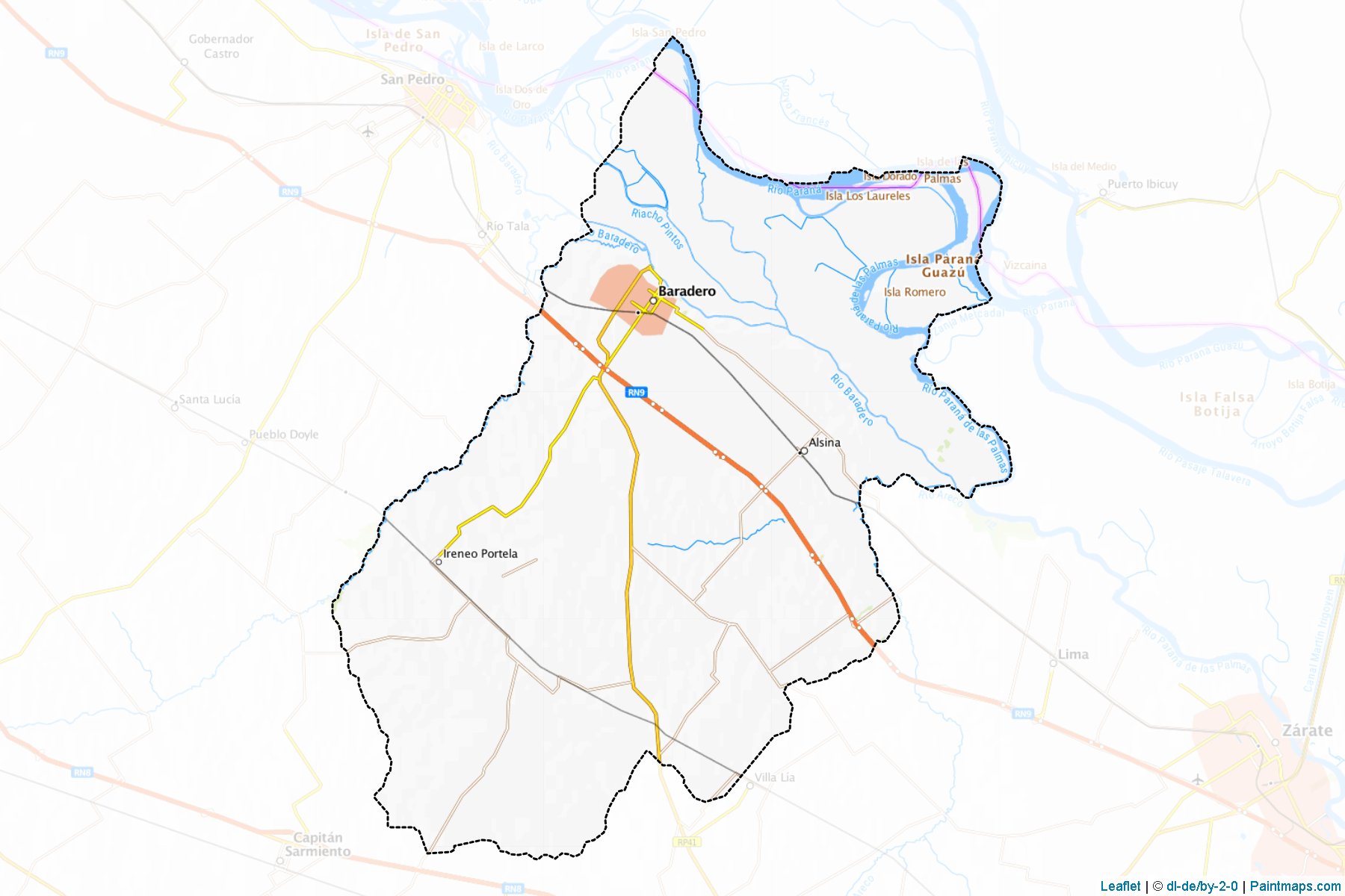 Muestras de recorte de mapas Baradero (Buenos Aires)-1