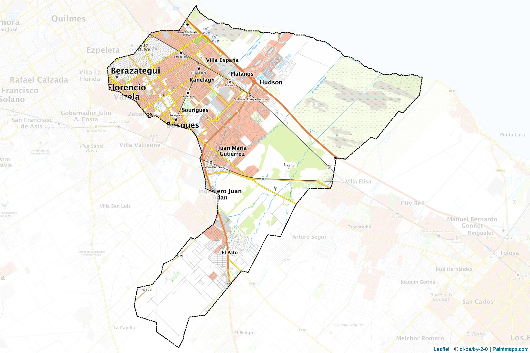 Berazategui (Buenos Aires) Map Cropping Samples-1