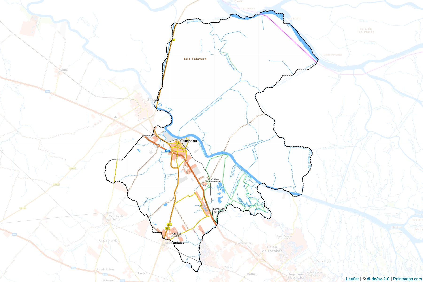 Muestras de recorte de mapas Campana (Buenos Aires)-1