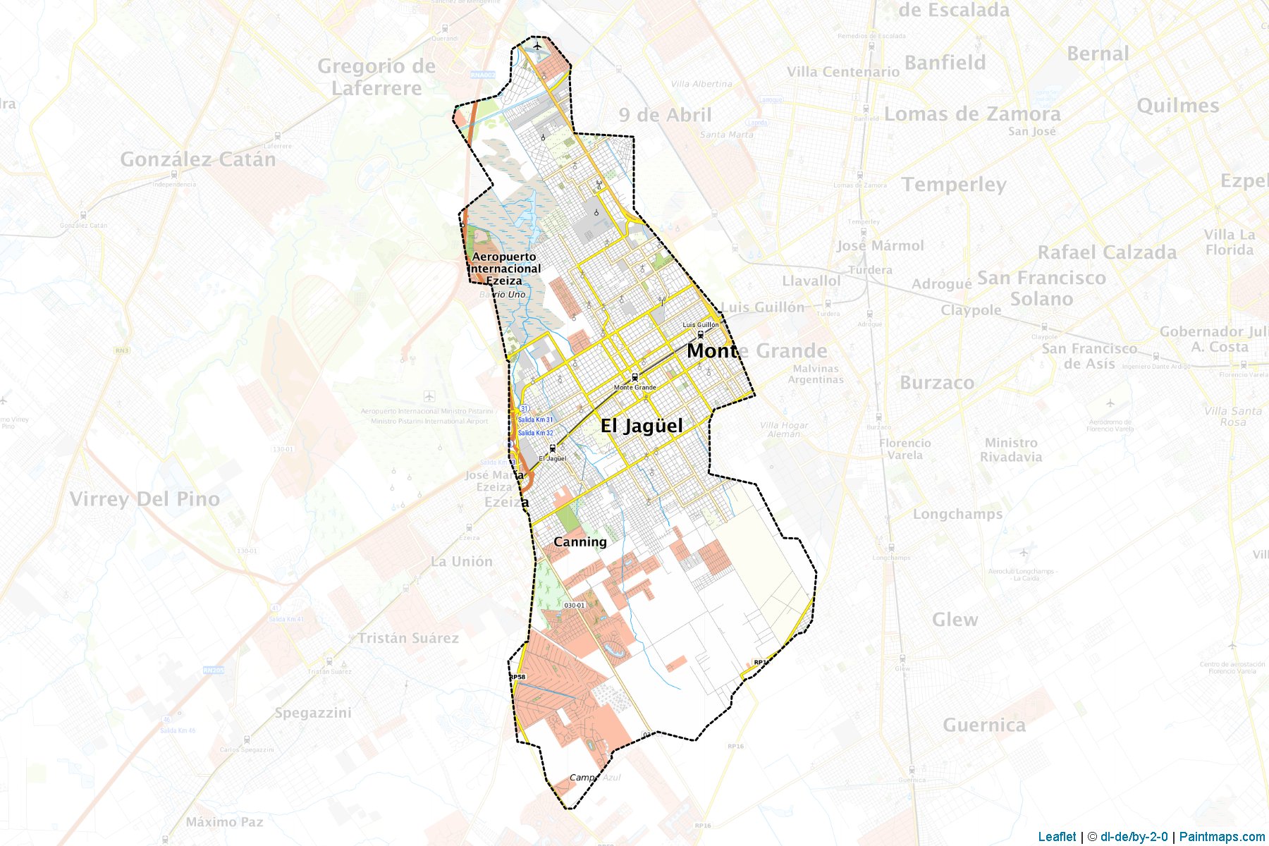 Muestras de recorte de mapas Esteban Echeverria (Buenos Aires)-1